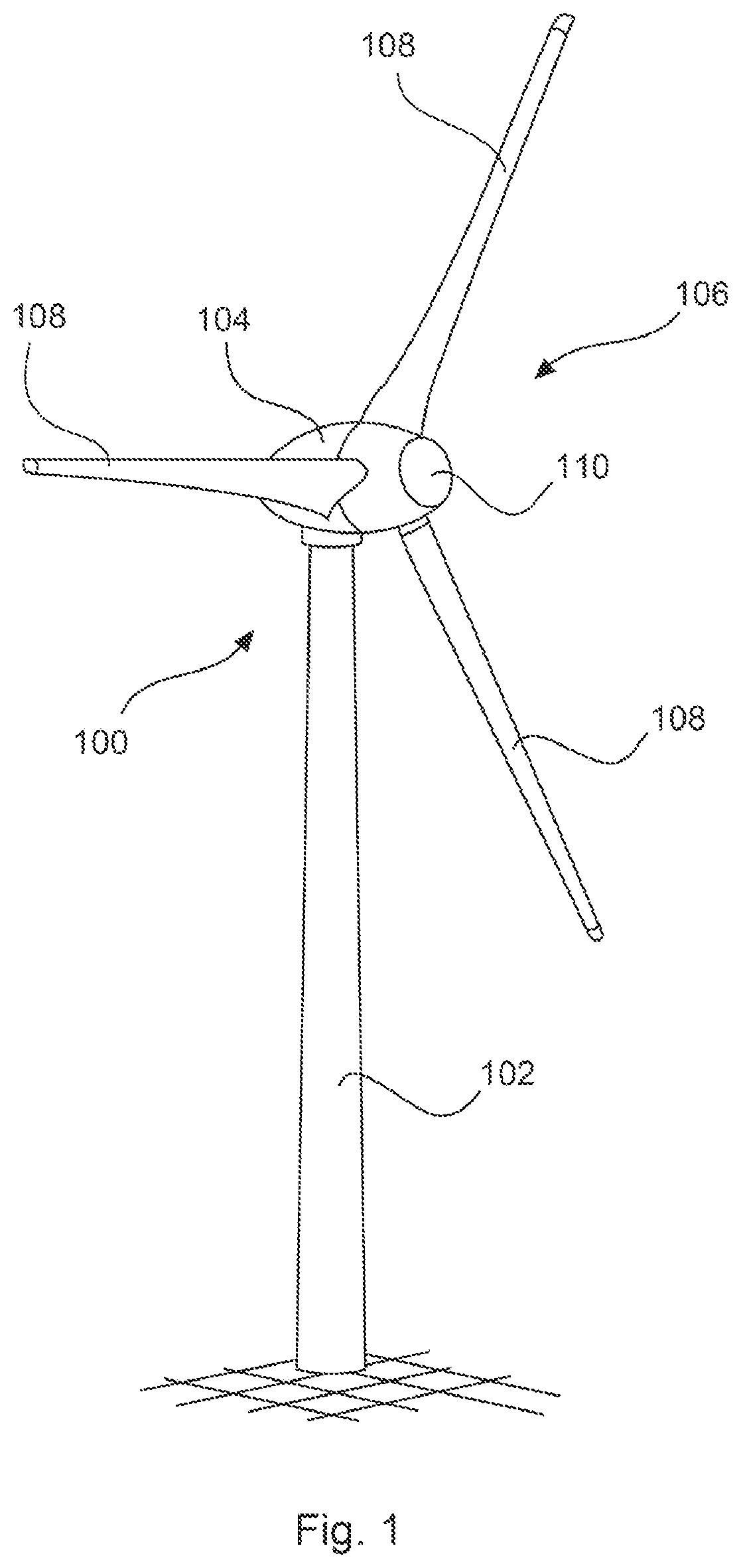Patent US11815066 Figure 1 – Method for operating a wind turbine, controller, wind turbine and wind farm