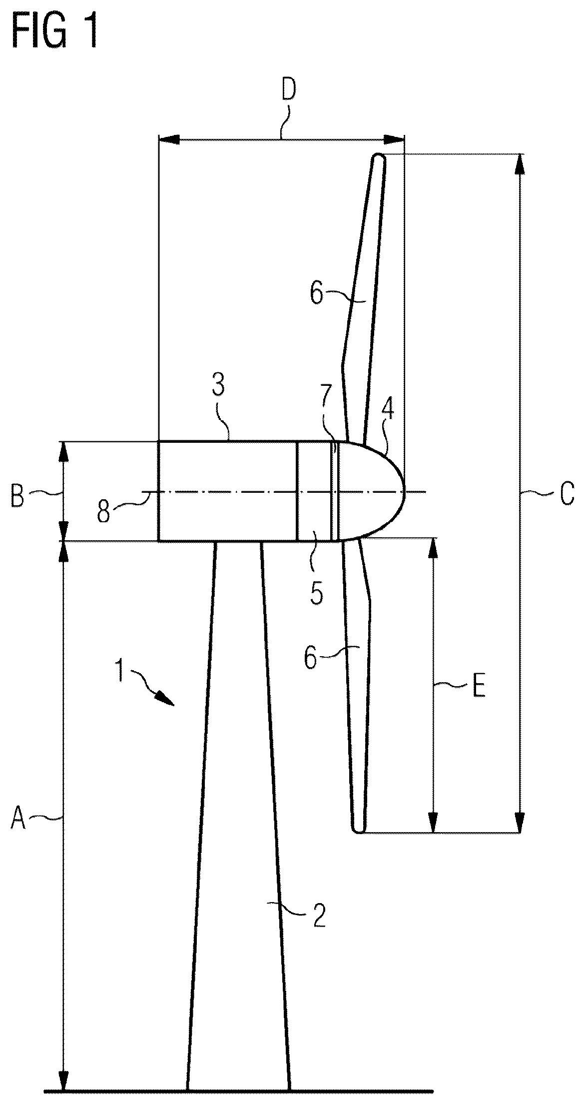 Patent US11815068 Figure 1 – Electrical resonance change in a wind turbine