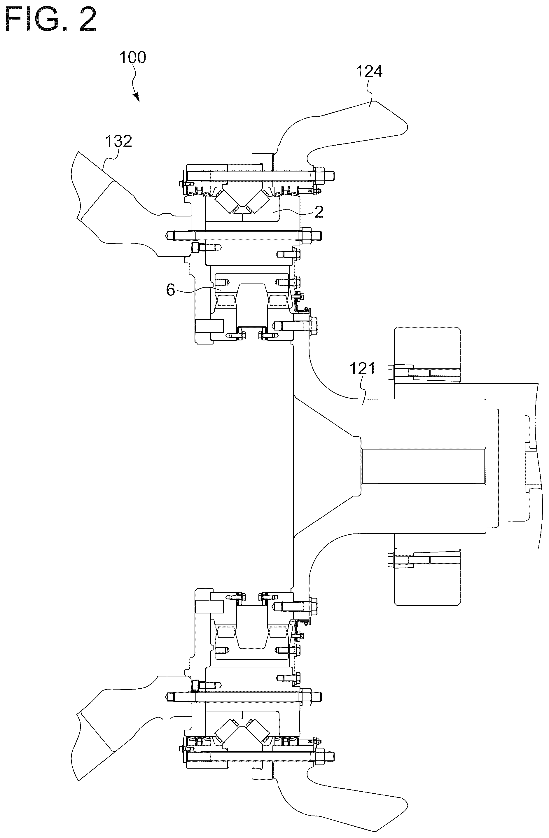 Patent US11815069 Figure 2 – Main bearing replacement method for wind turbine power generation facility