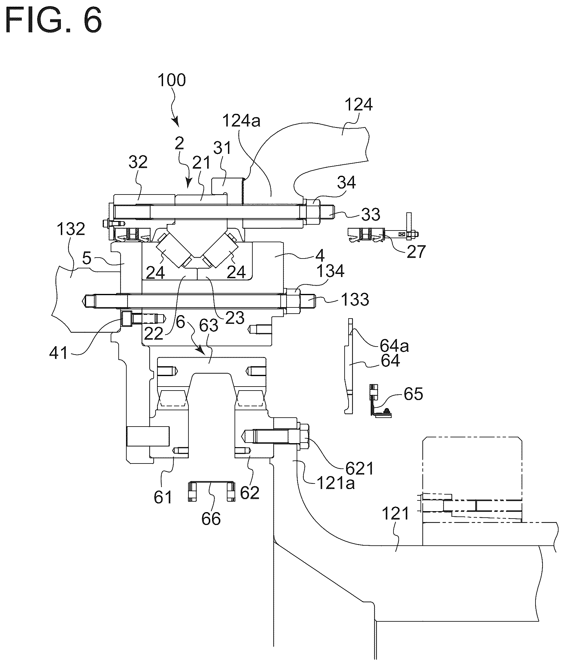 Patent US11815069 Figure 8 – Main bearing replacement method for wind turbine power generation facility