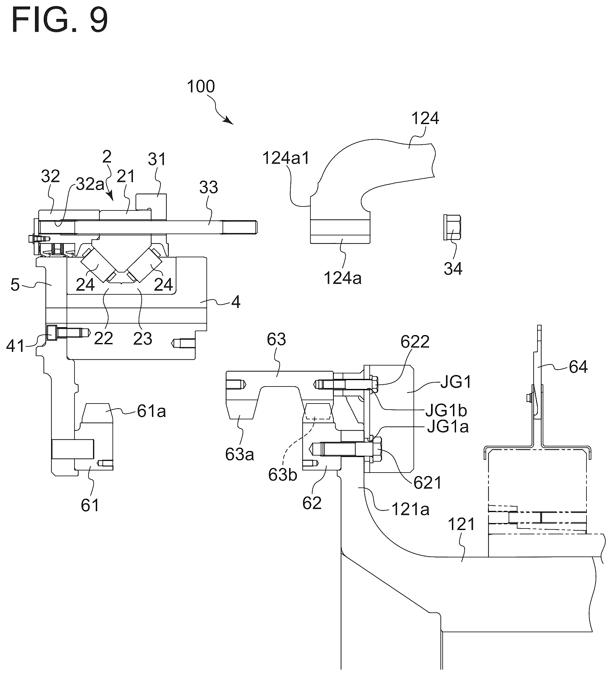 Patent US11815069 Figure 11 – Main bearing replacement method for wind turbine power generation facility