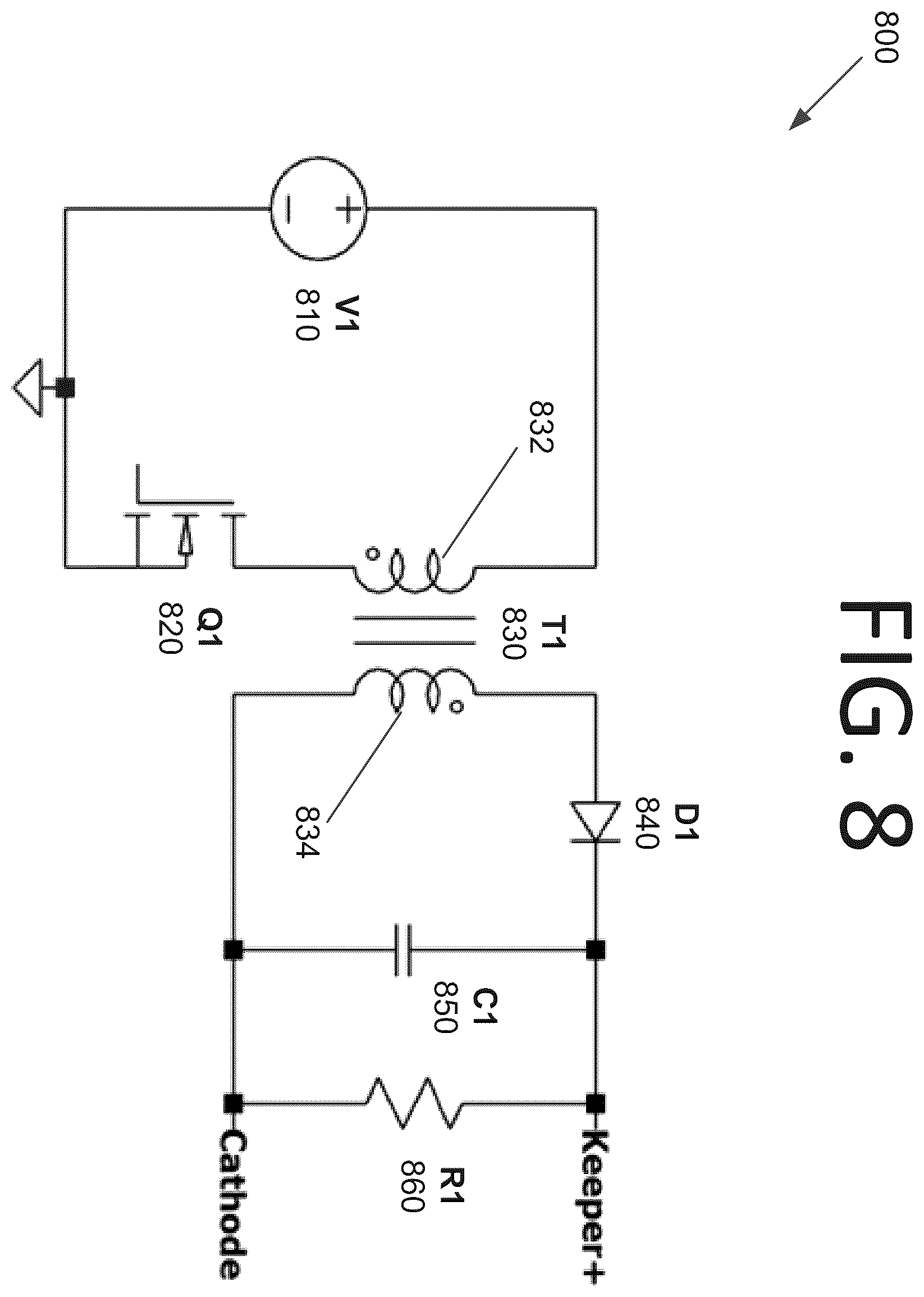 Patent US11815074 Figure 8 – Scalable power processing units for hall-effect thruster propulsion systems and terrestrial systems