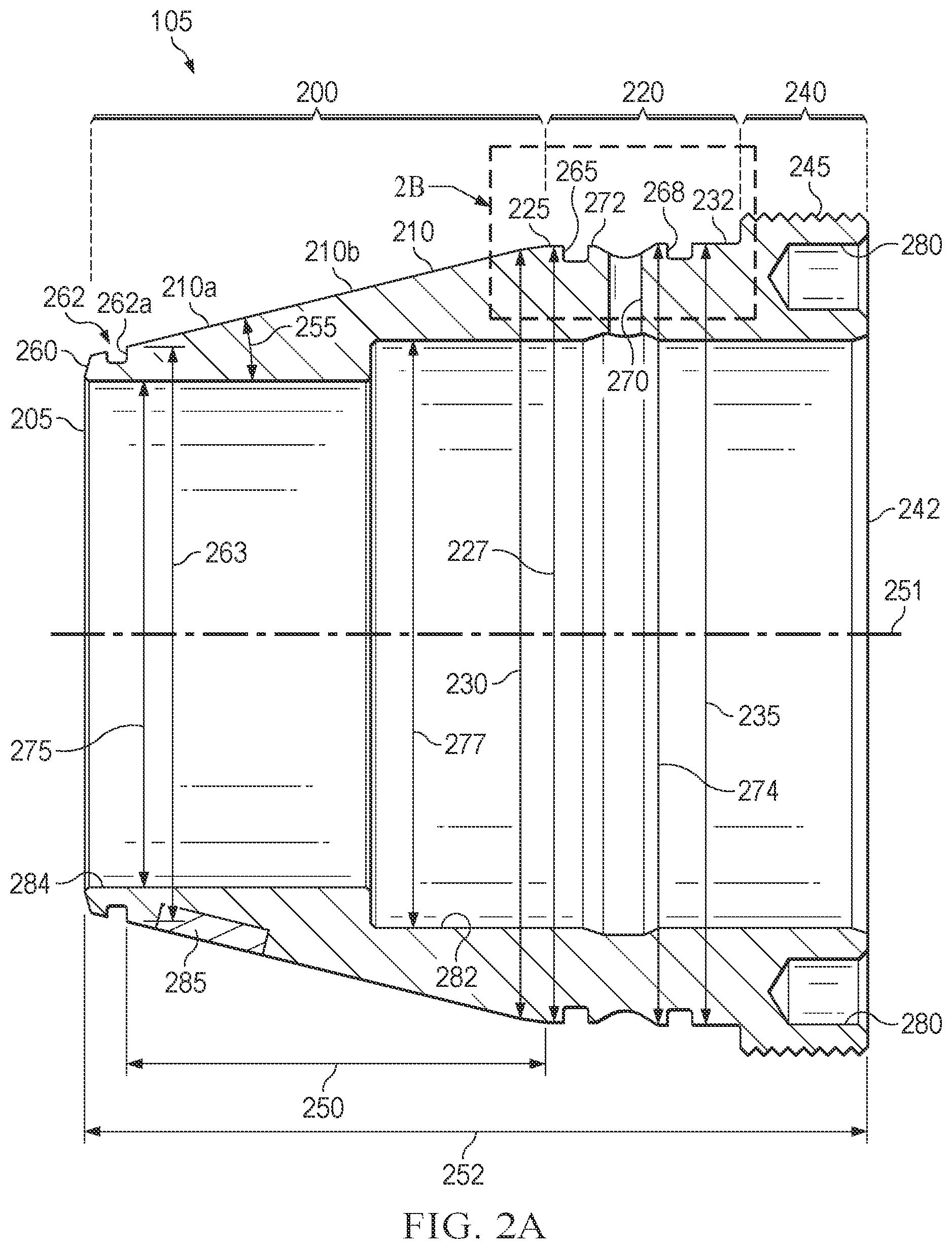 Patent US11815085 Figure 2 – Pump with fluid end with easy maintenance replaceable packing sleeve