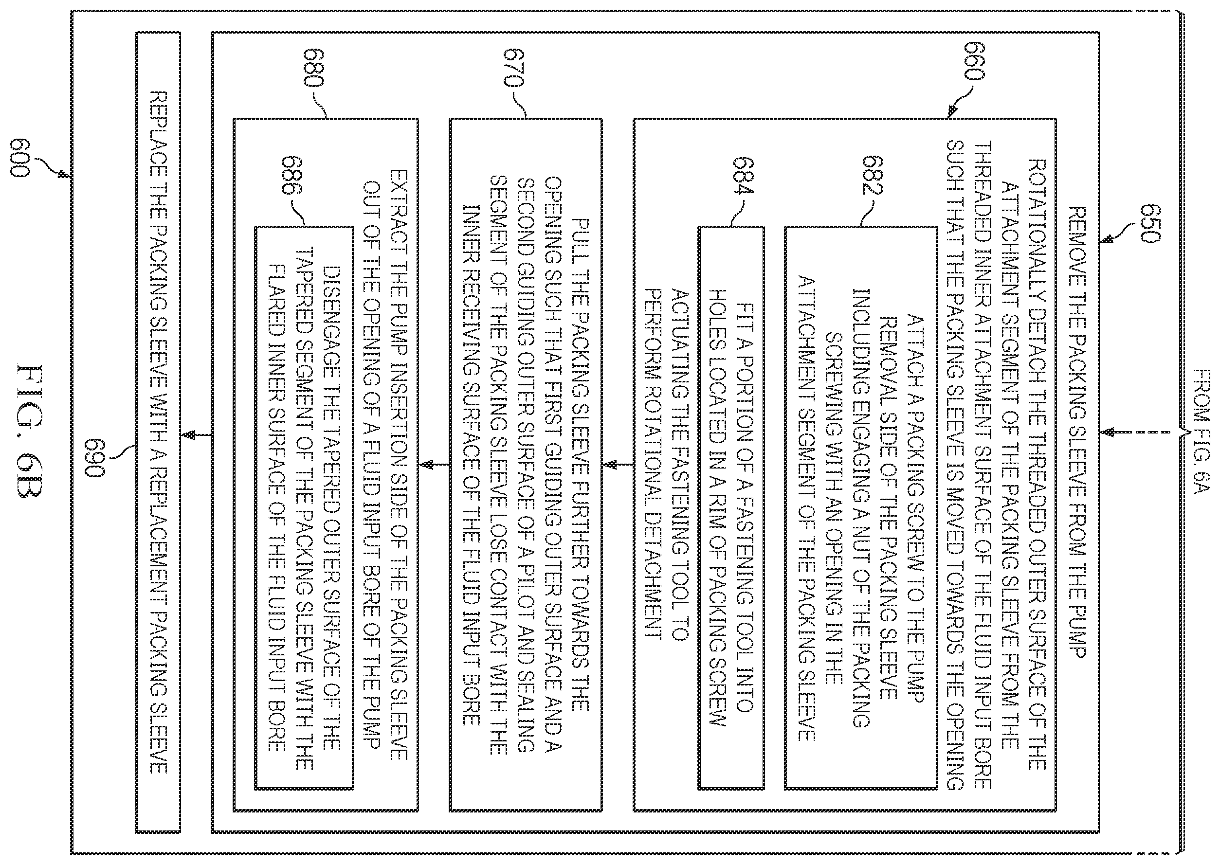 Patent US11815085 Figure 8 – Pump with fluid end with easy maintenance replaceable packing sleeve