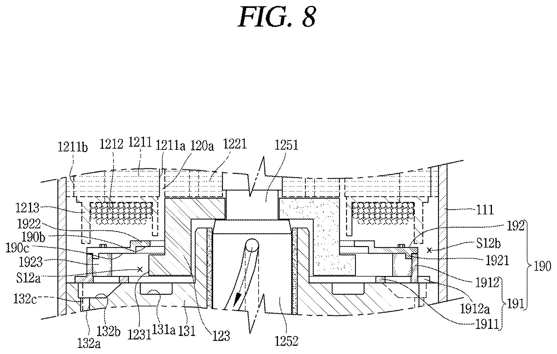 Patent US11815093 Figure 8 – Scroll compressor and air conditioner having the same