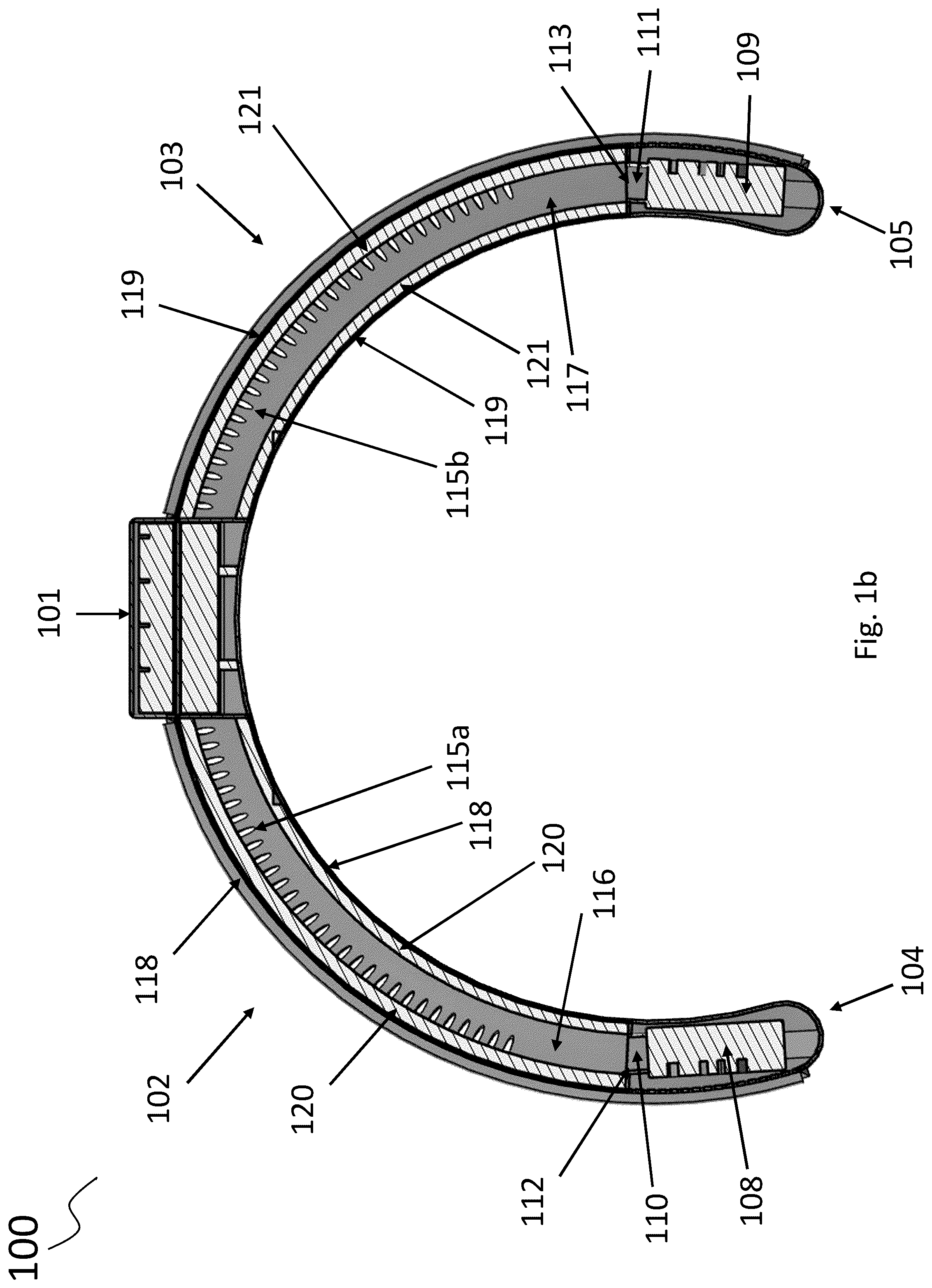 Patent US11815098 Figure 2 – Portable and wearable cooling and heating device