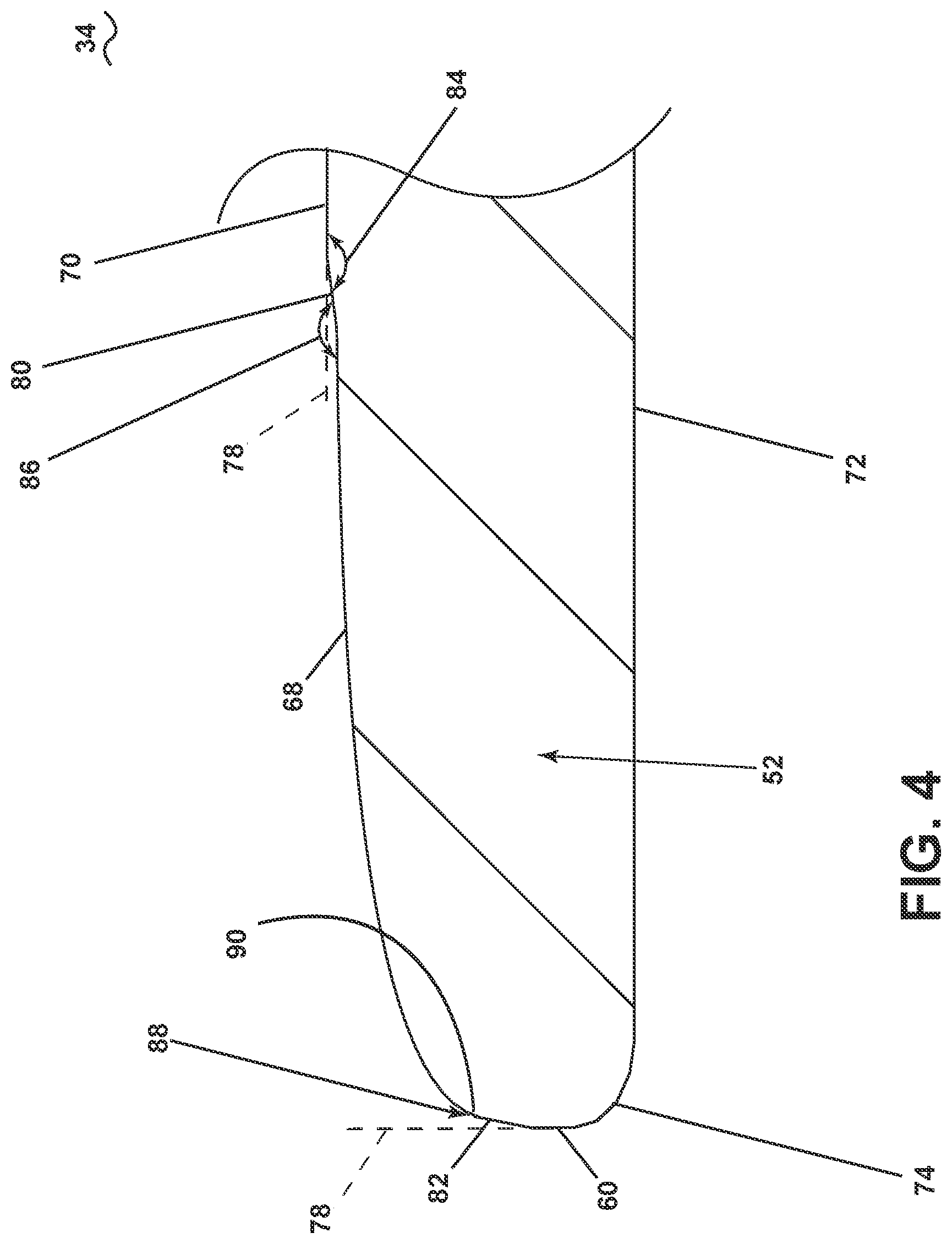 Patent US11815101 Figure 4 – Ceiling fan blade
