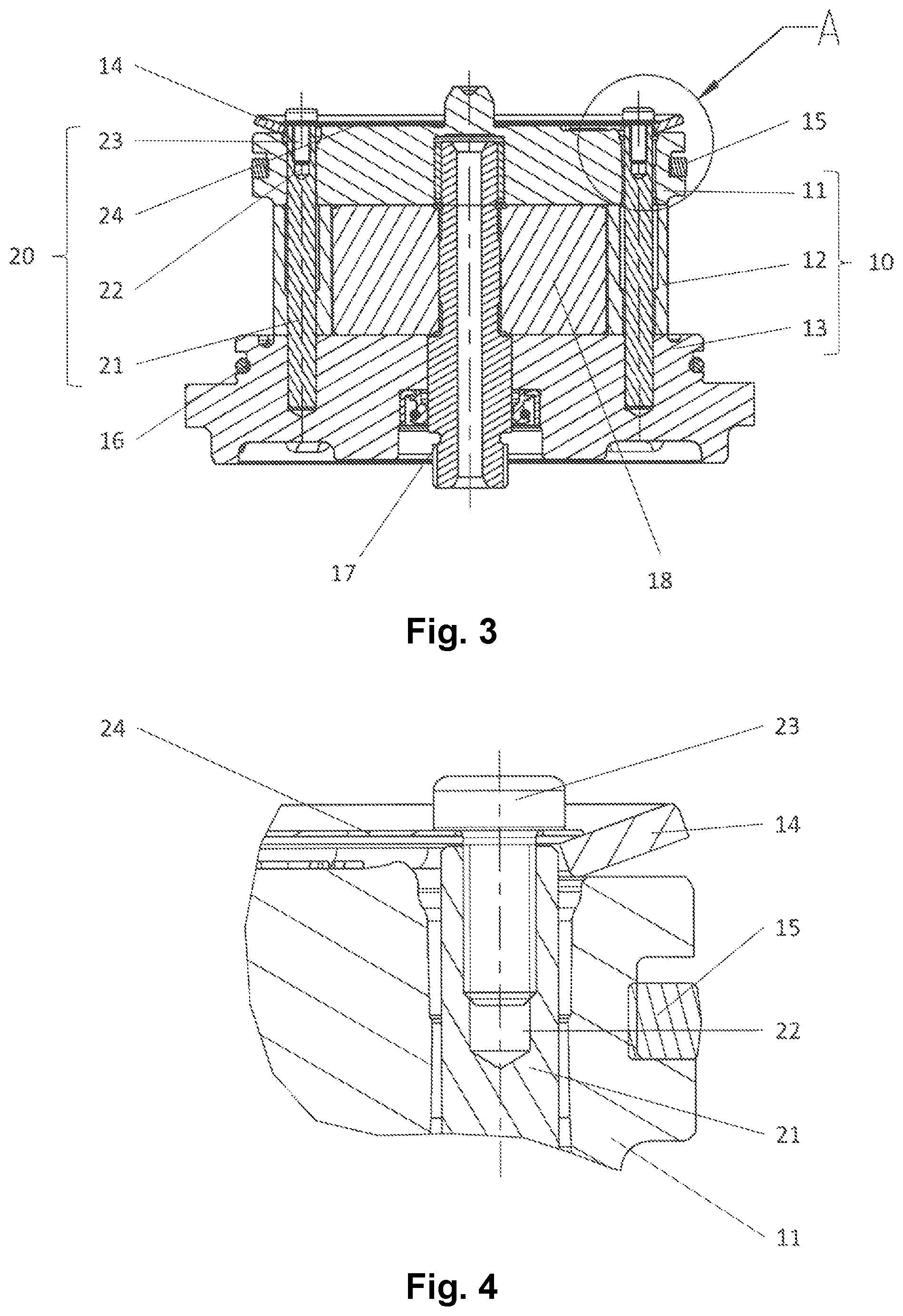 Patent US11815102 Figure 2 – Axial securing of a pump