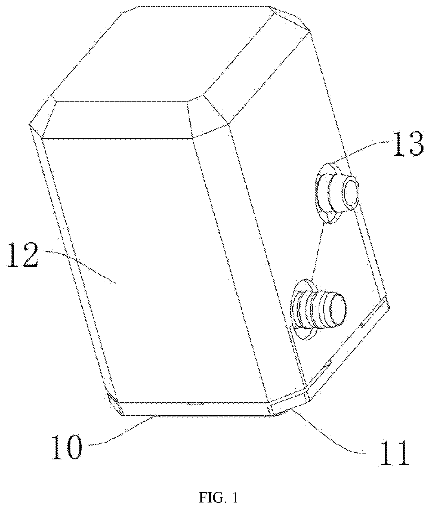 Patent US11815104 — Integrated water-cooling pump — Figure 1