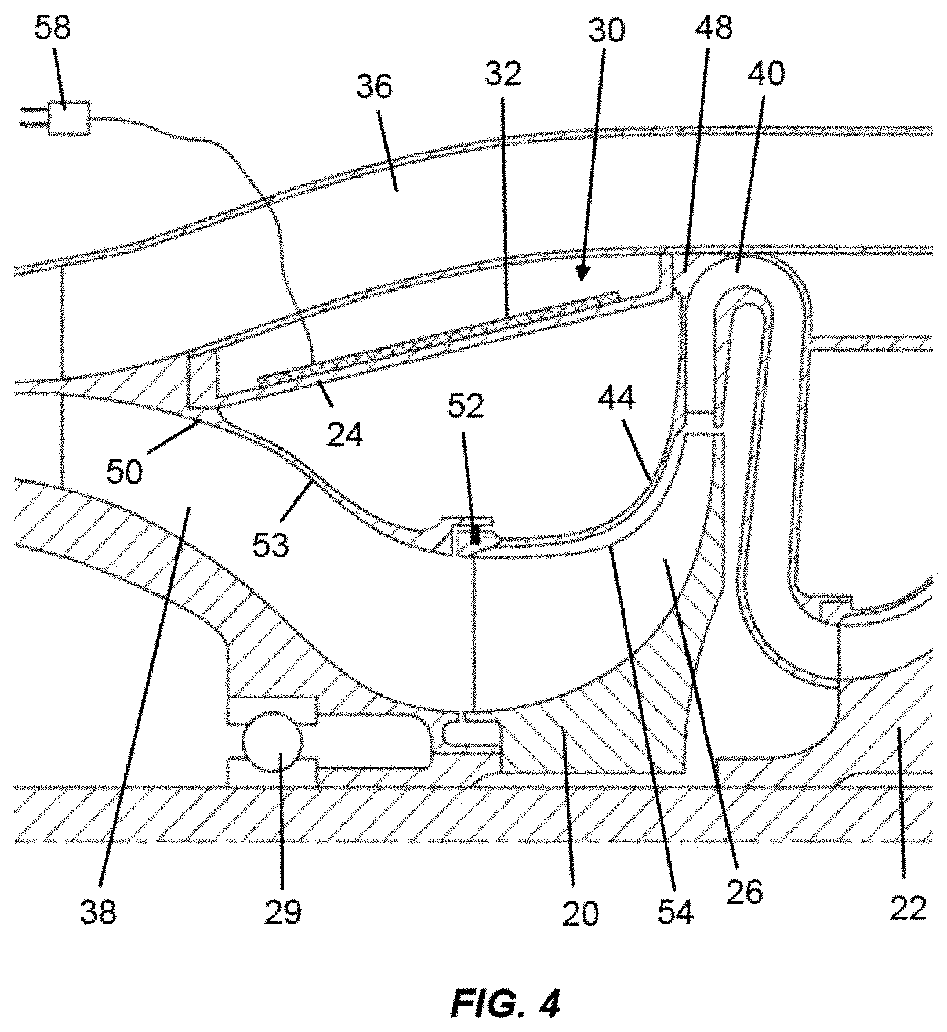 Patent US11815106 Figure 3 – Gas turbine engine with active clearance control