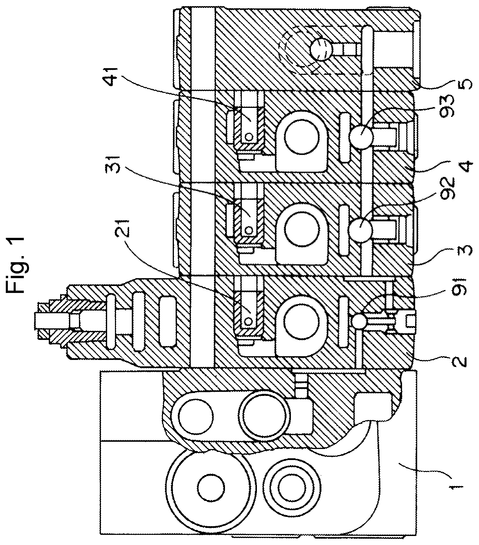 Patent US11815107 — Fluid control device — Figure 1
