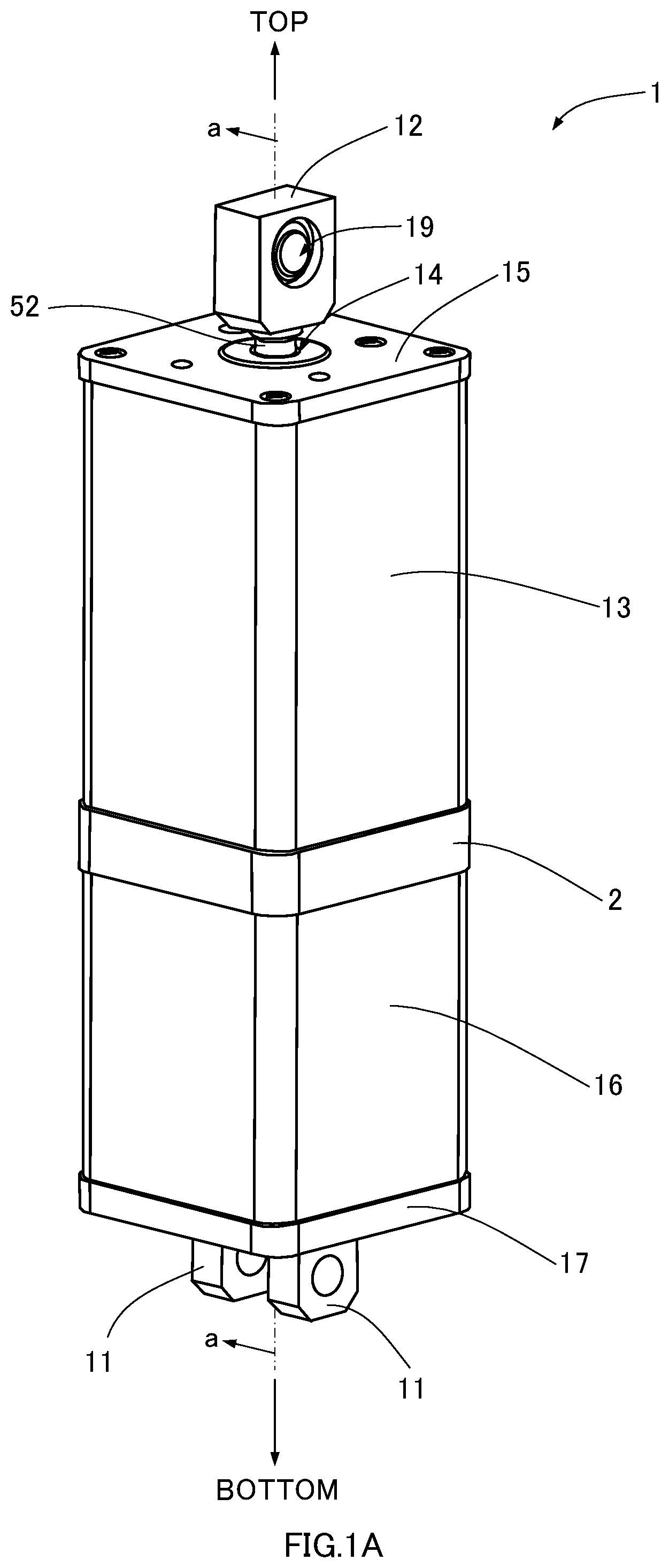 Patent US11815108 Figure 1 – Electro-hydraulic actuator