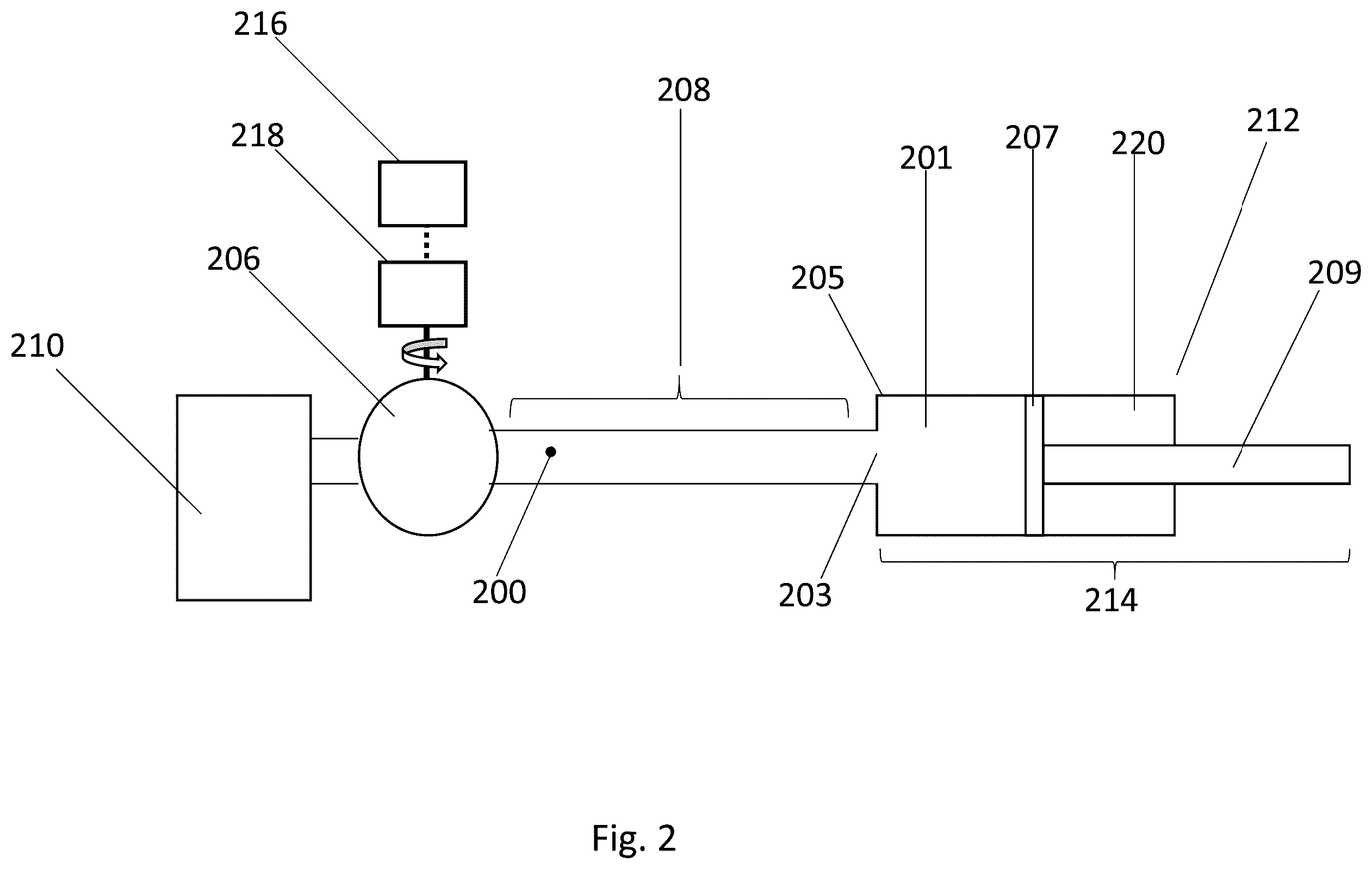 Patent US11815110 Figure 2 – Systems and methods for managing noise in compact high speed and high force hydraulic actuators