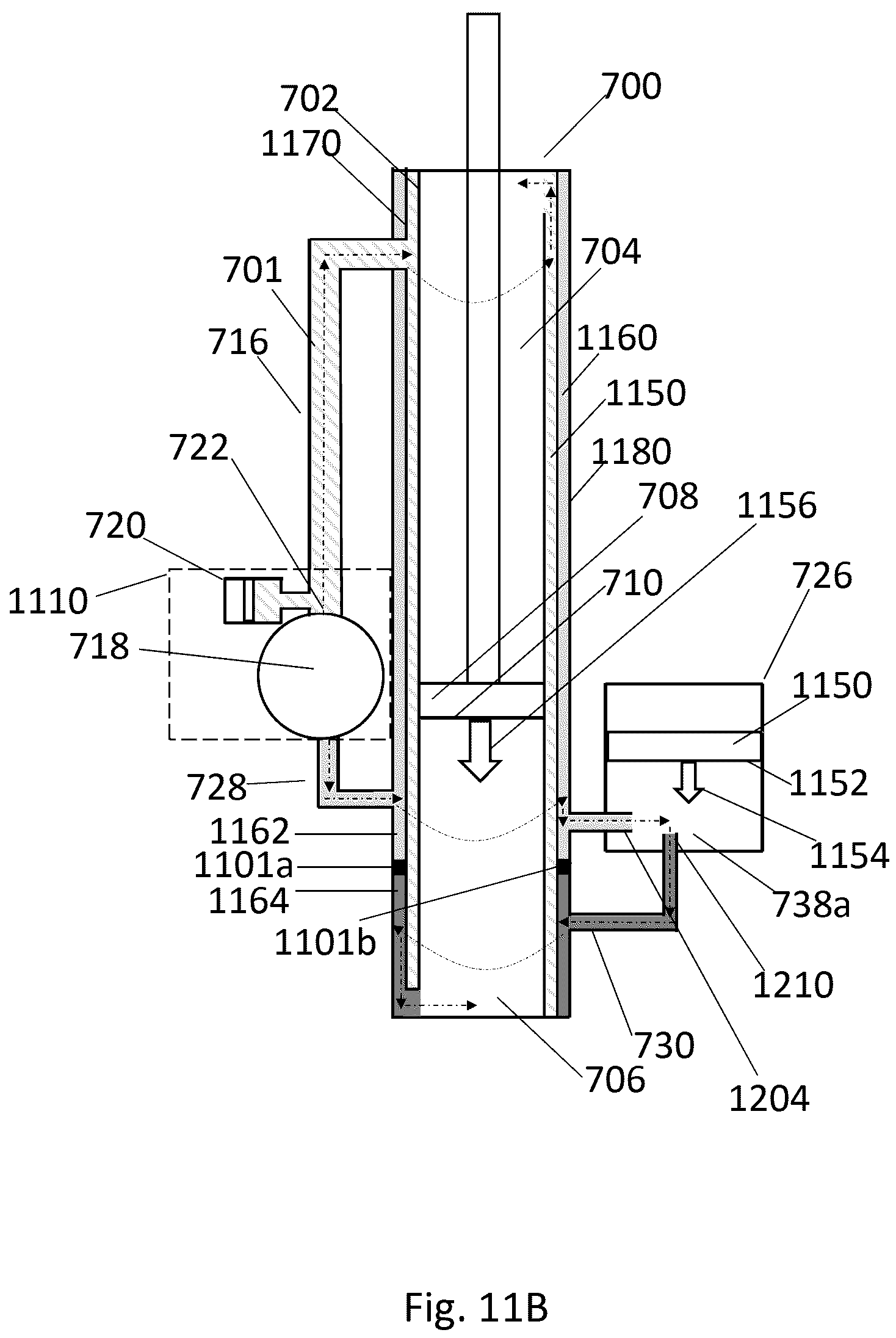 Patent US11815110 Figure 12 – Systems and methods for managing noise in compact high speed and high force hydraulic actuators