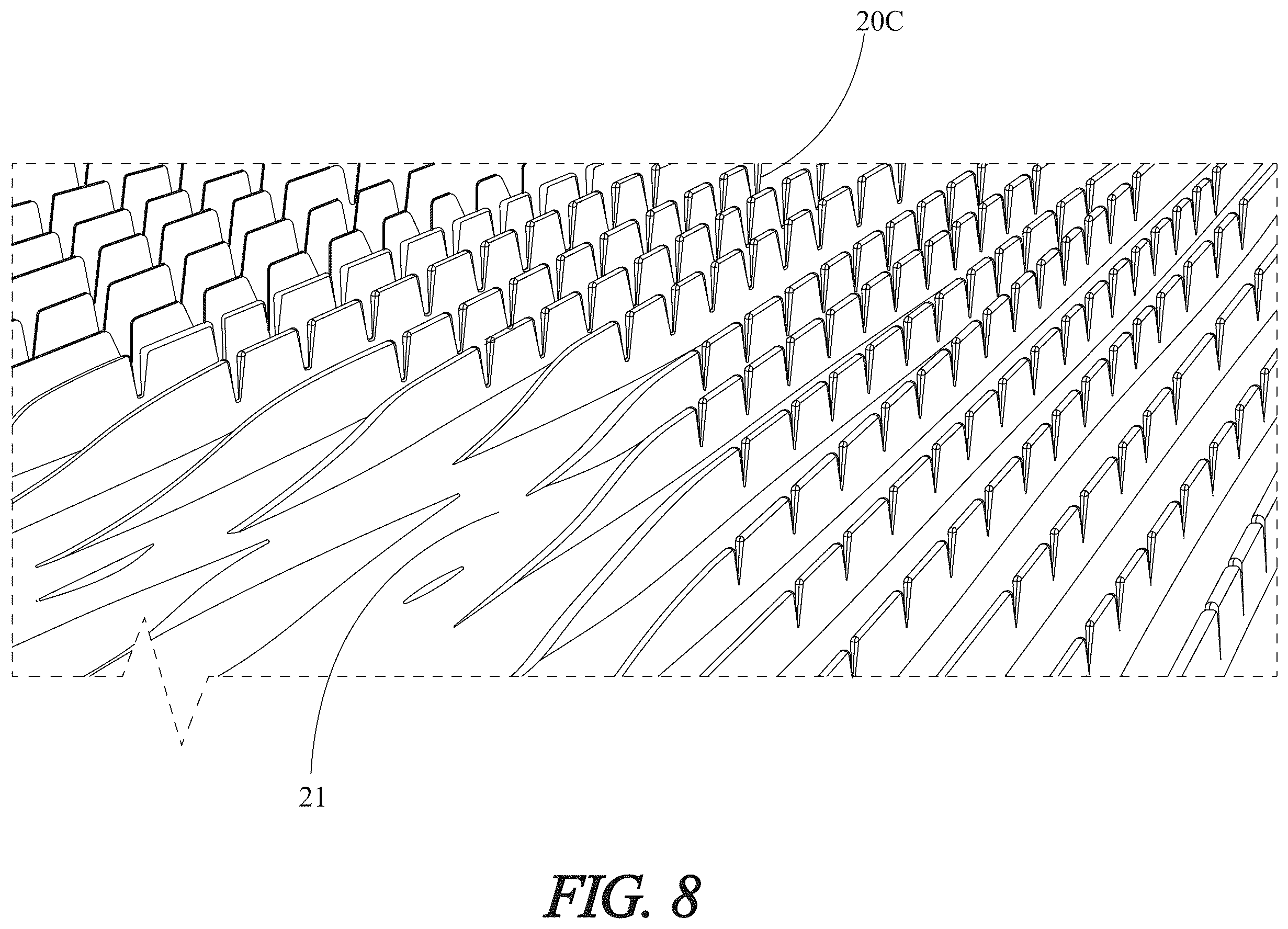 Patent US11815111 Figure 9 – Multi-functional microstructured surface development three dimensional form solutions in individual tile and multiple tile array configurations