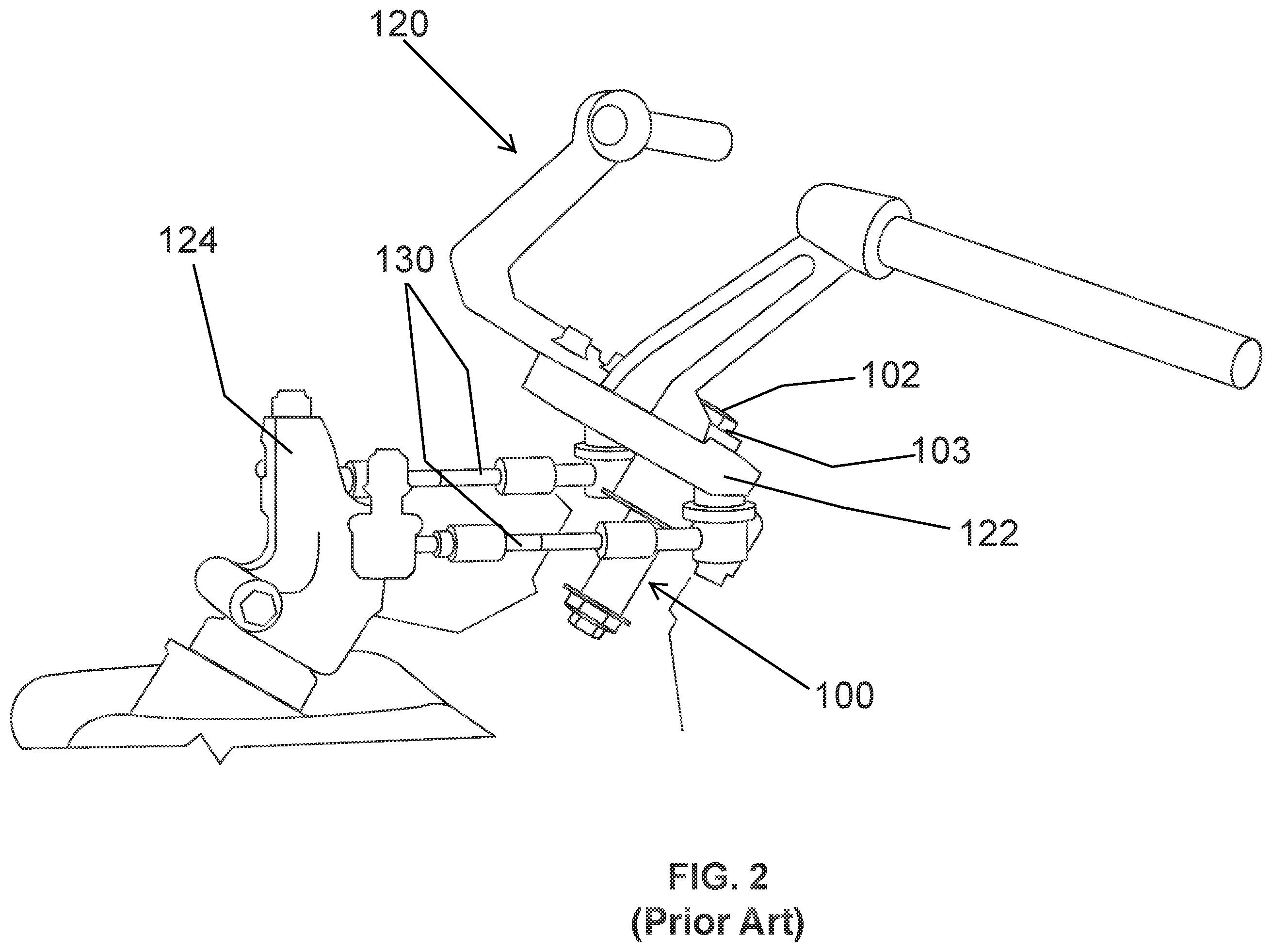 Patent US11815112 Figure 5 – Anchor pin for motorcycle steering spindle assembly