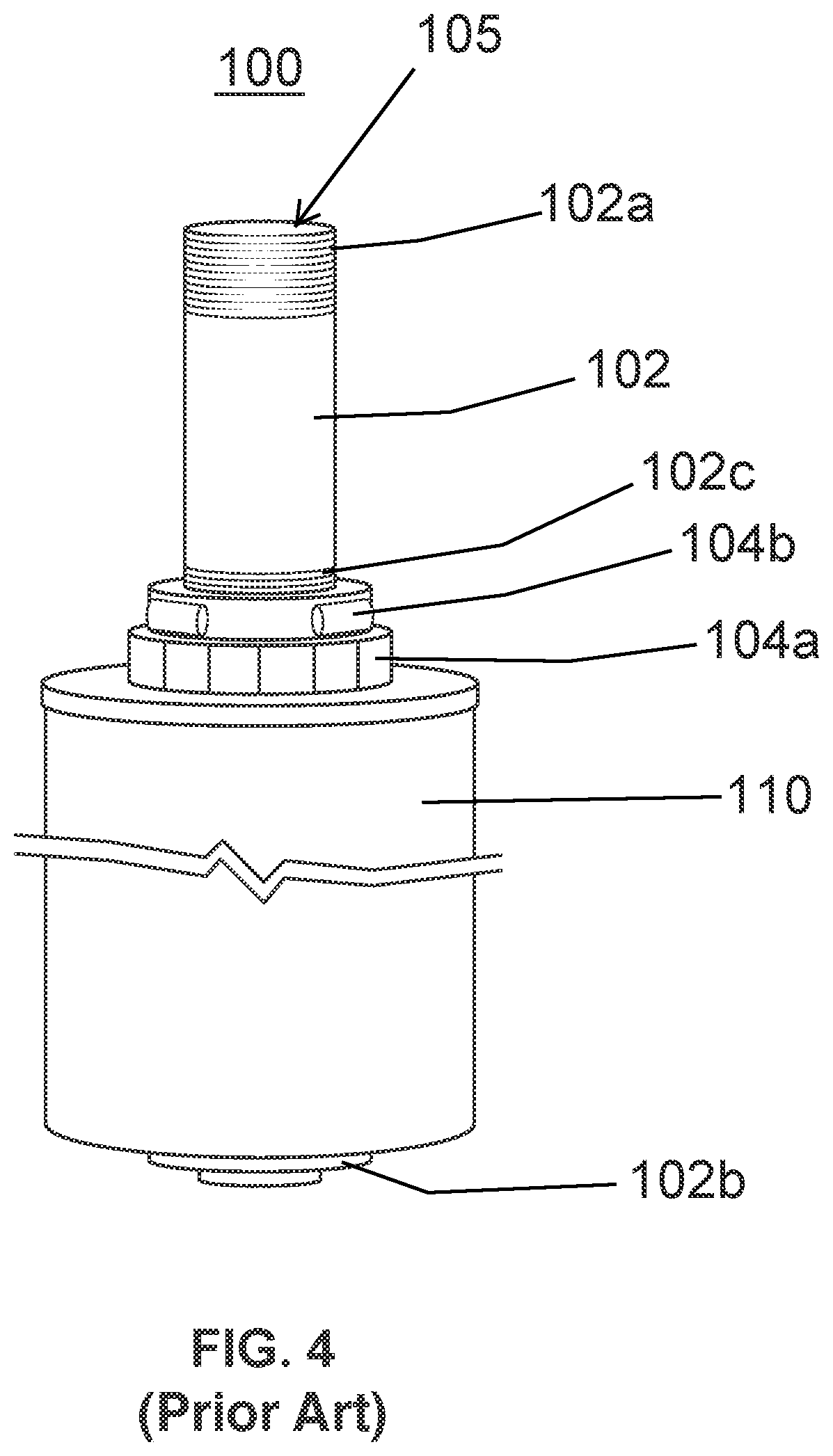 Patent US11815112 Figure 8 – Anchor pin for motorcycle steering spindle assembly