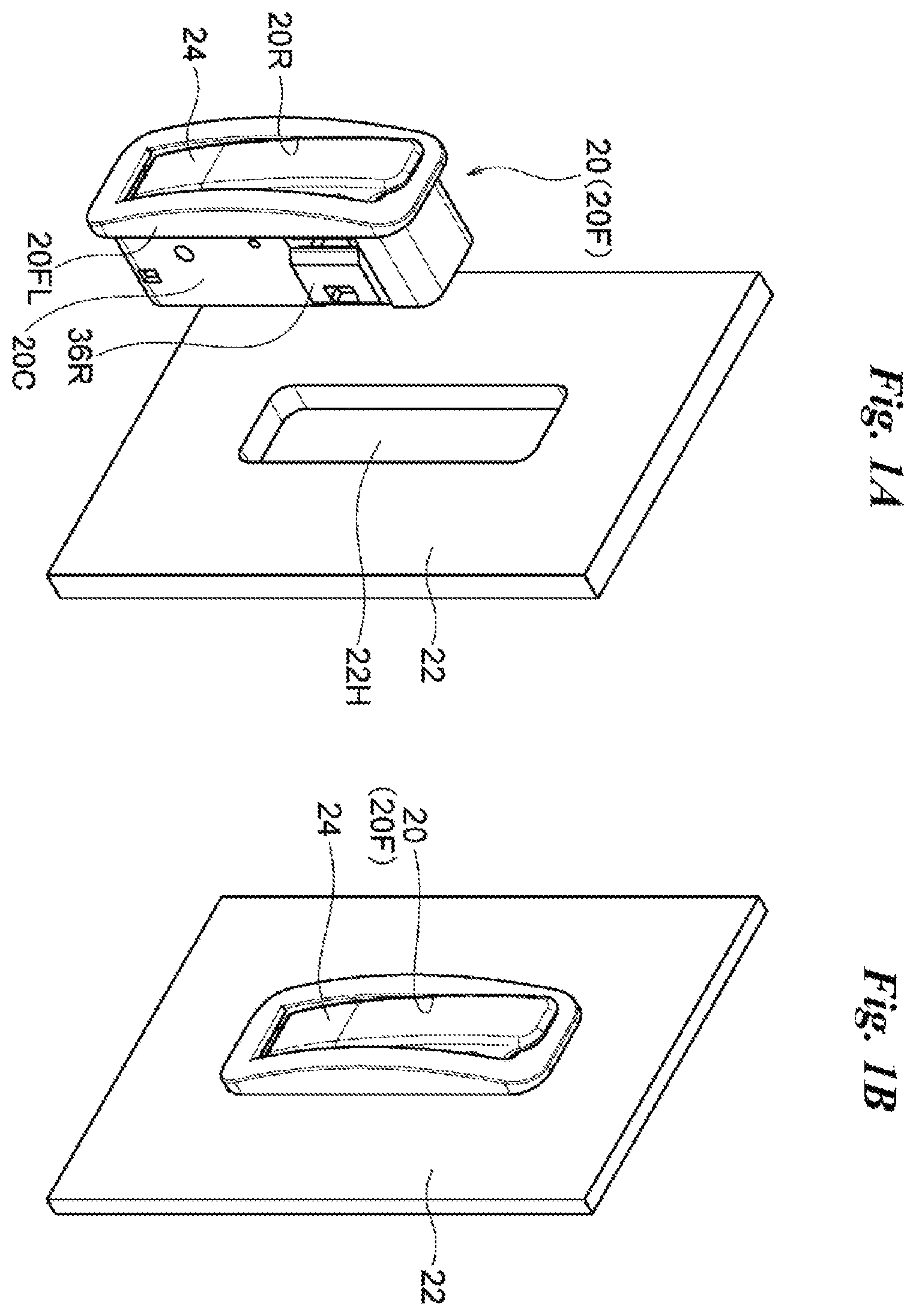 Patent US11815117 Figure 1 – Wall through fixture device