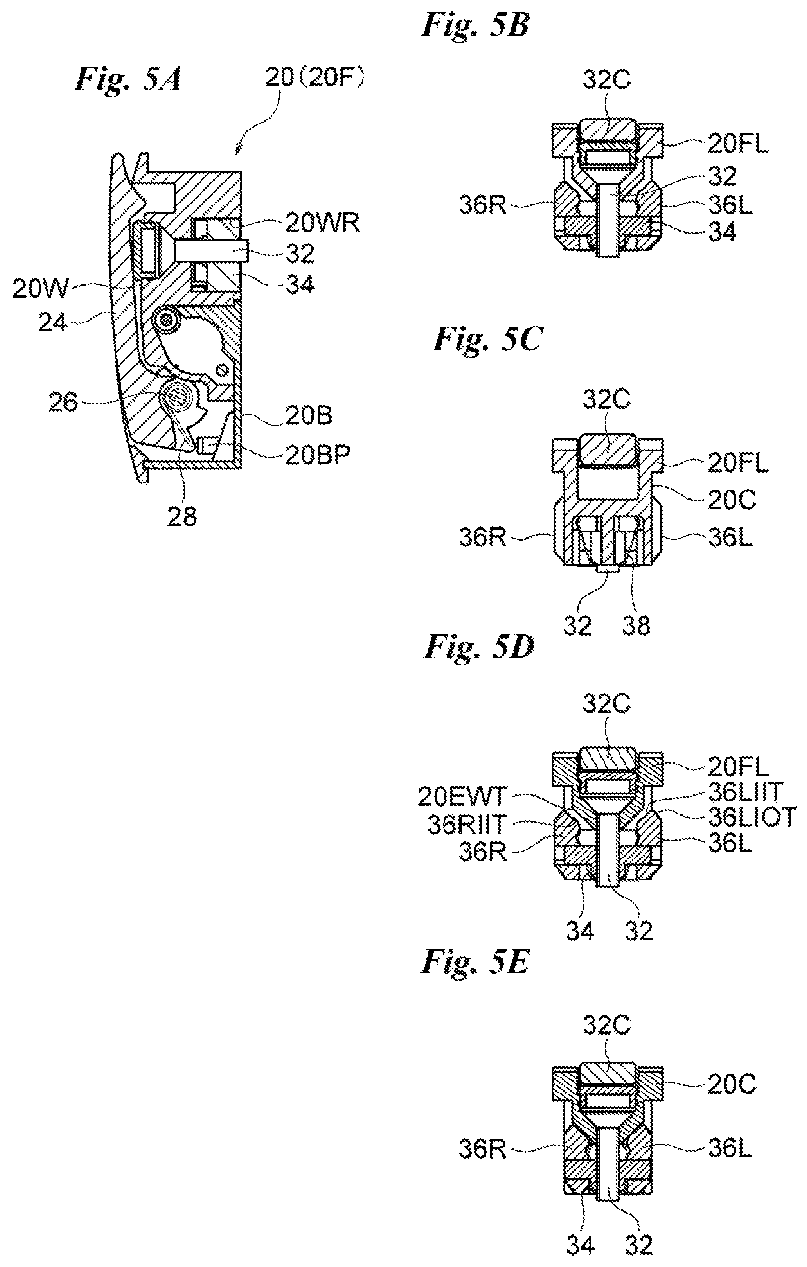 Patent US11815117 Figure 5 – Wall through fixture device
