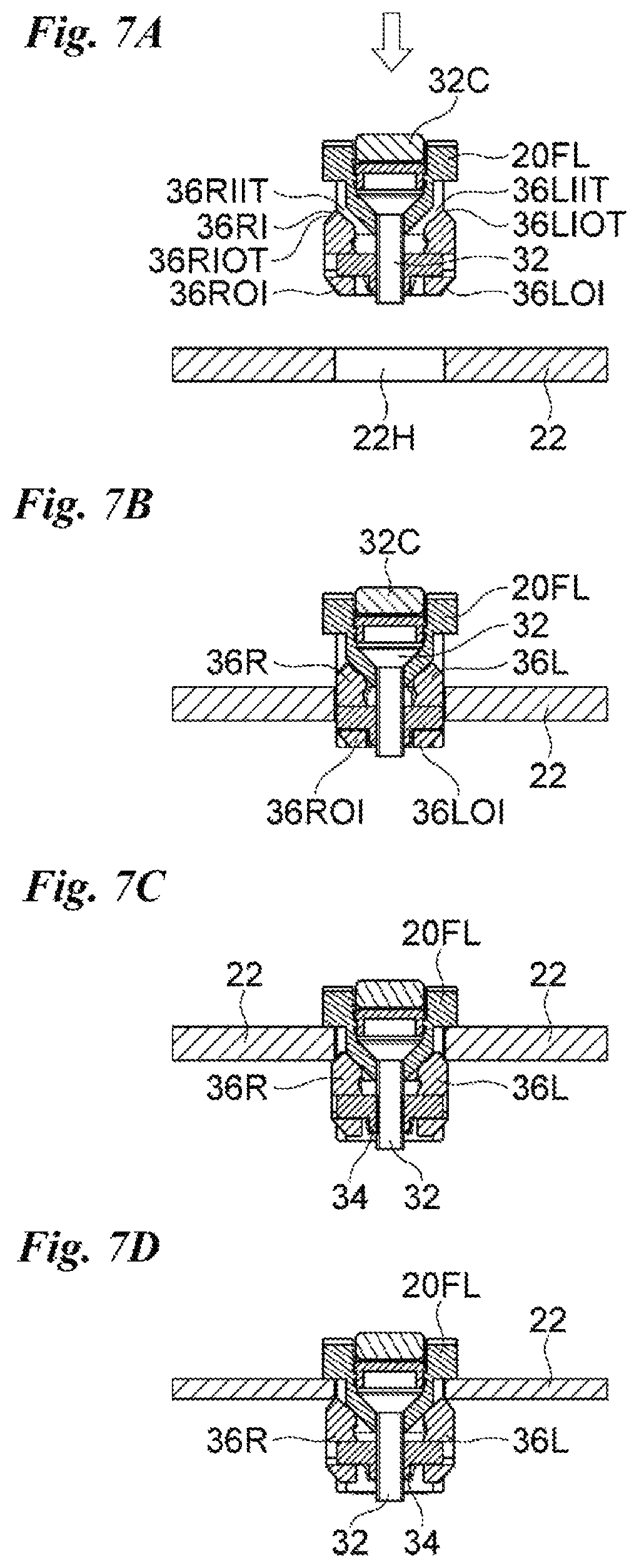Patent US11815117 Figure 7 – Wall through fixture device