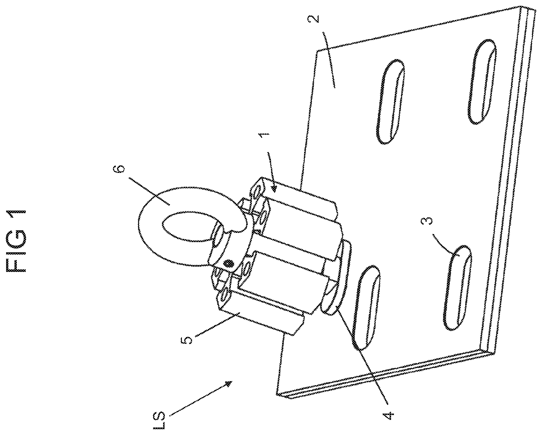 Patent US11815119 Figure 1 – Perforated wall system and fastening element