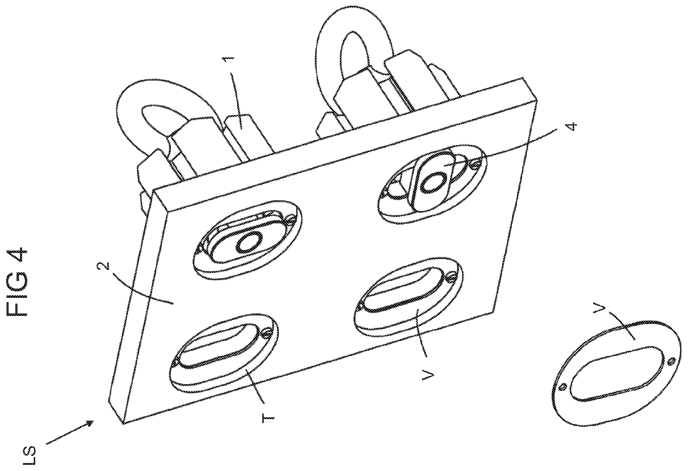 Patent US11815119 Figure 4 – Perforated wall system and fastening element