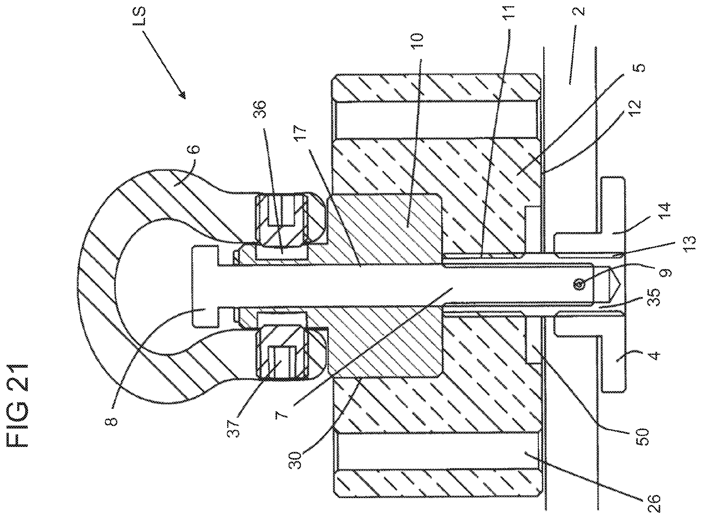 Patent US11815119 Figure 14 – Perforated wall system and fastening element