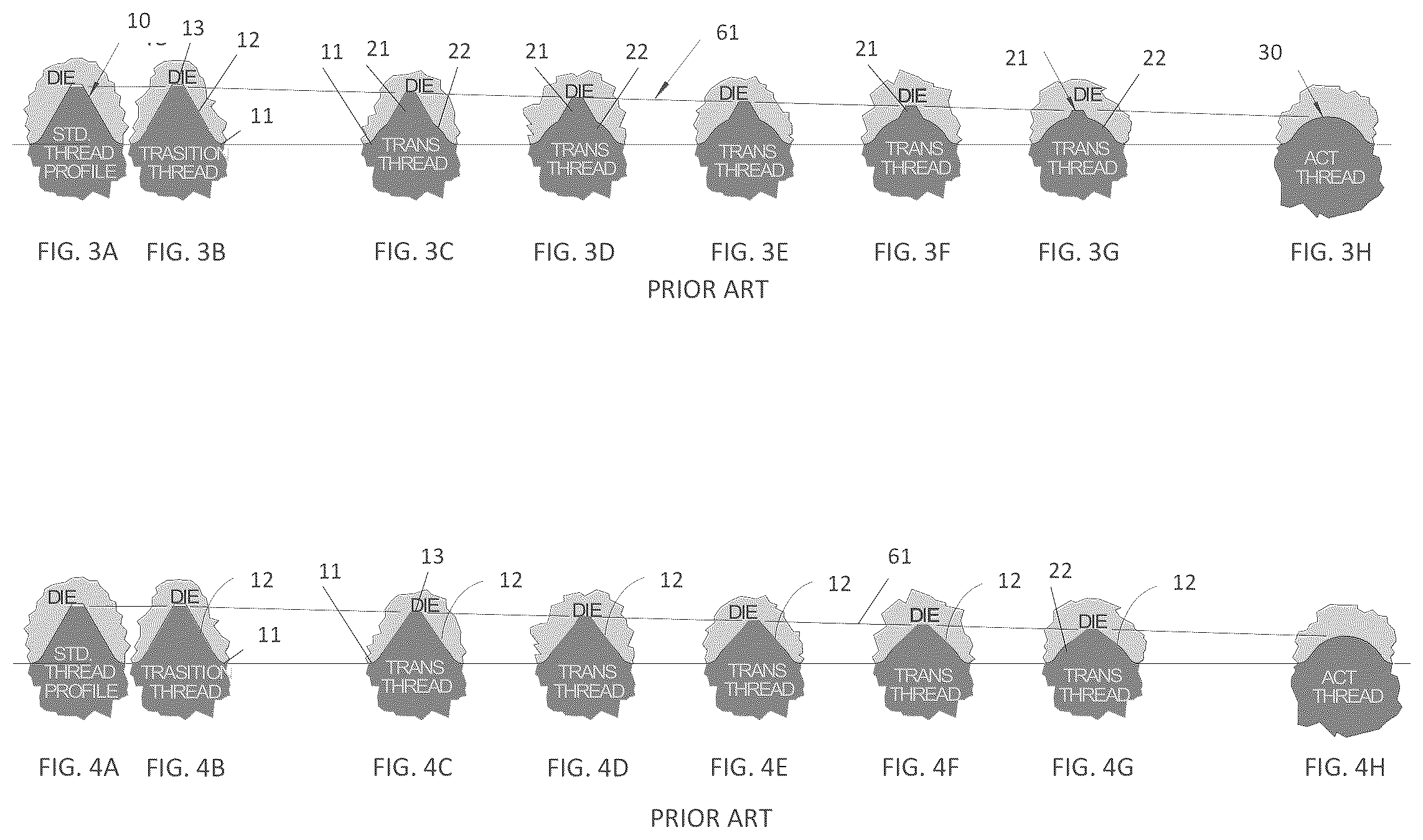 Patent US11815121 Figure 2 – Shortened fastener with locally controlled thread height