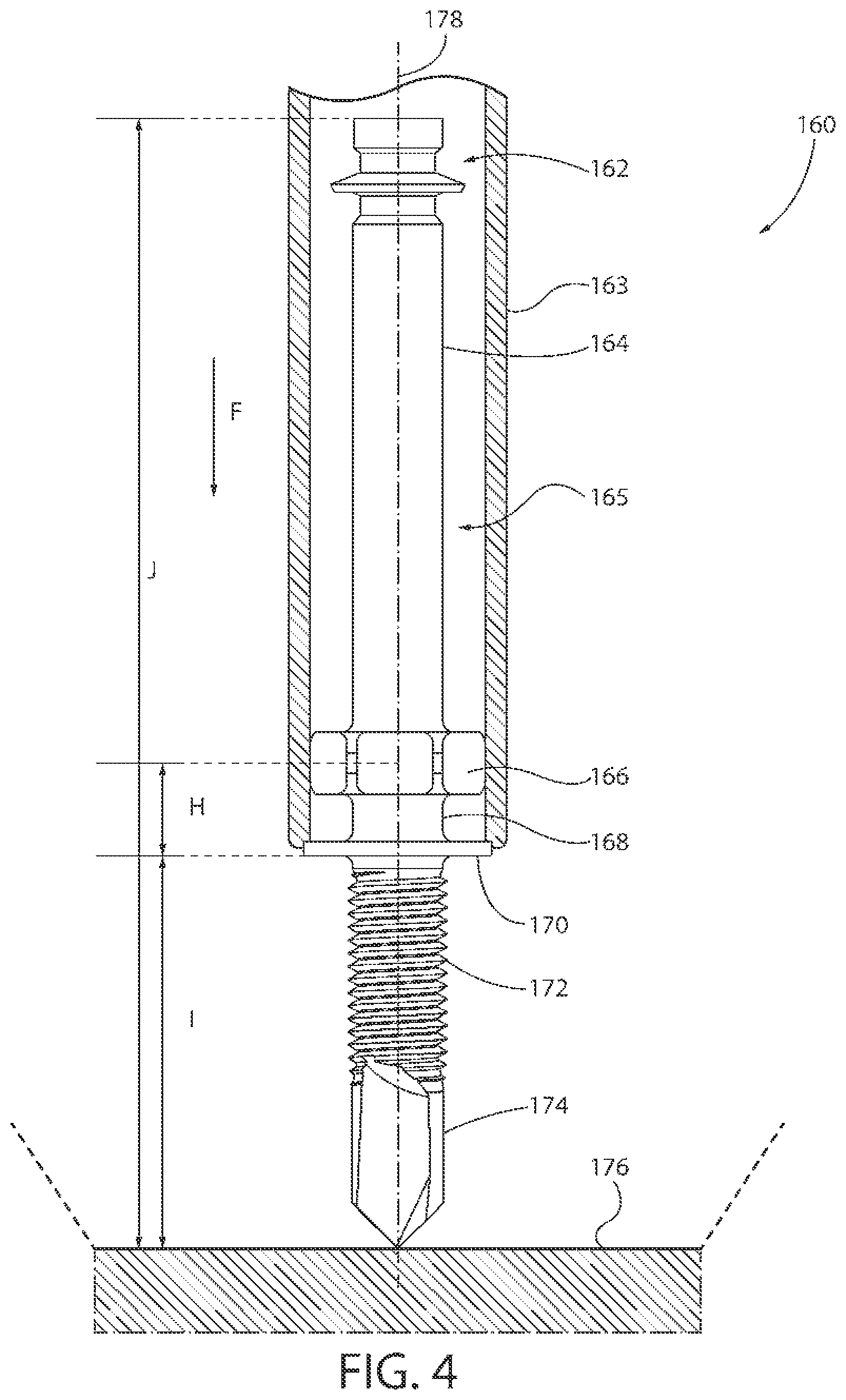 Patent US11815123 Figure 4 – Double threaded standoff fastener