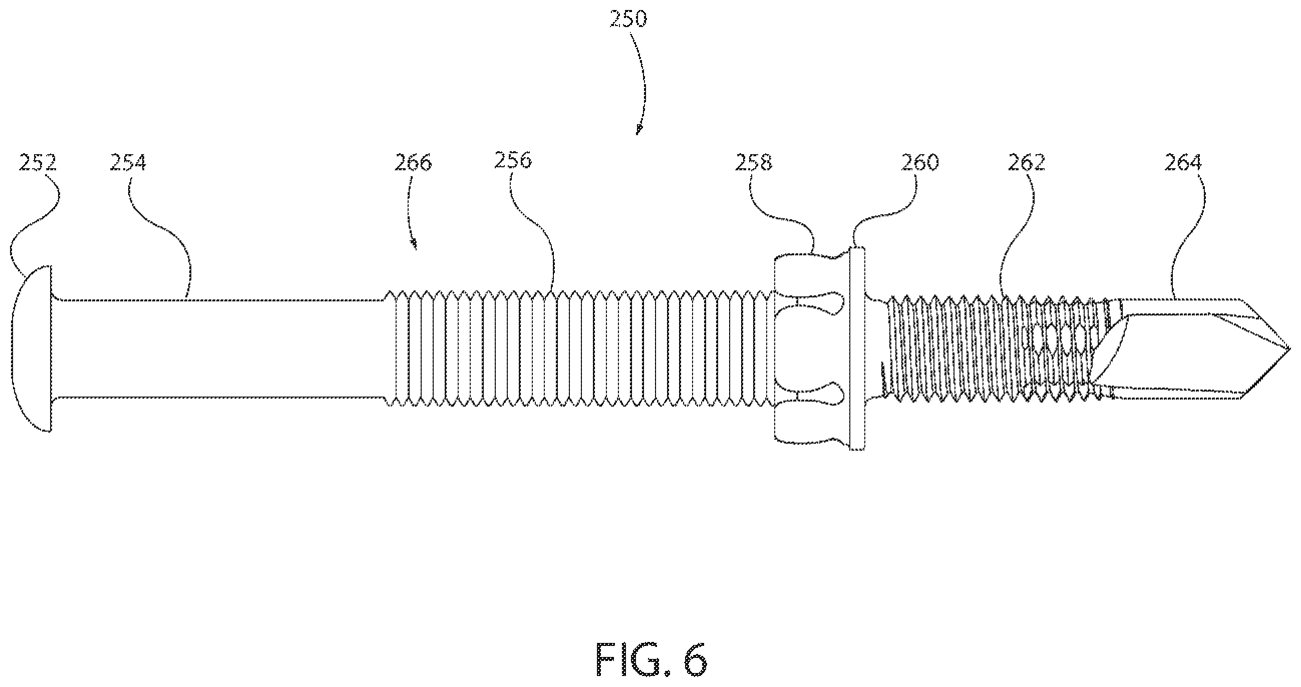 Patent US11815123 Figure 6 – Double threaded standoff fastener