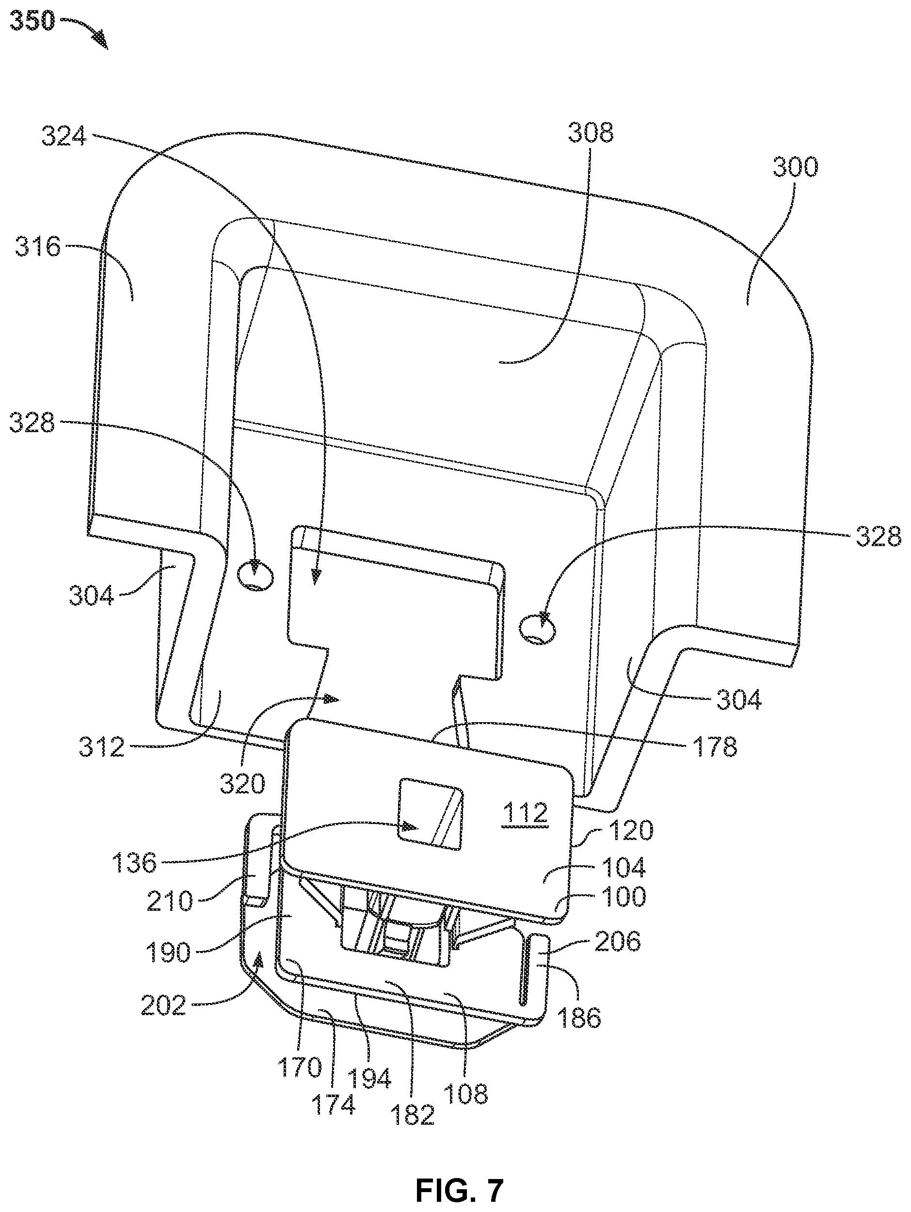 Patent US11815124 Figure 7 – Fastener assembly
