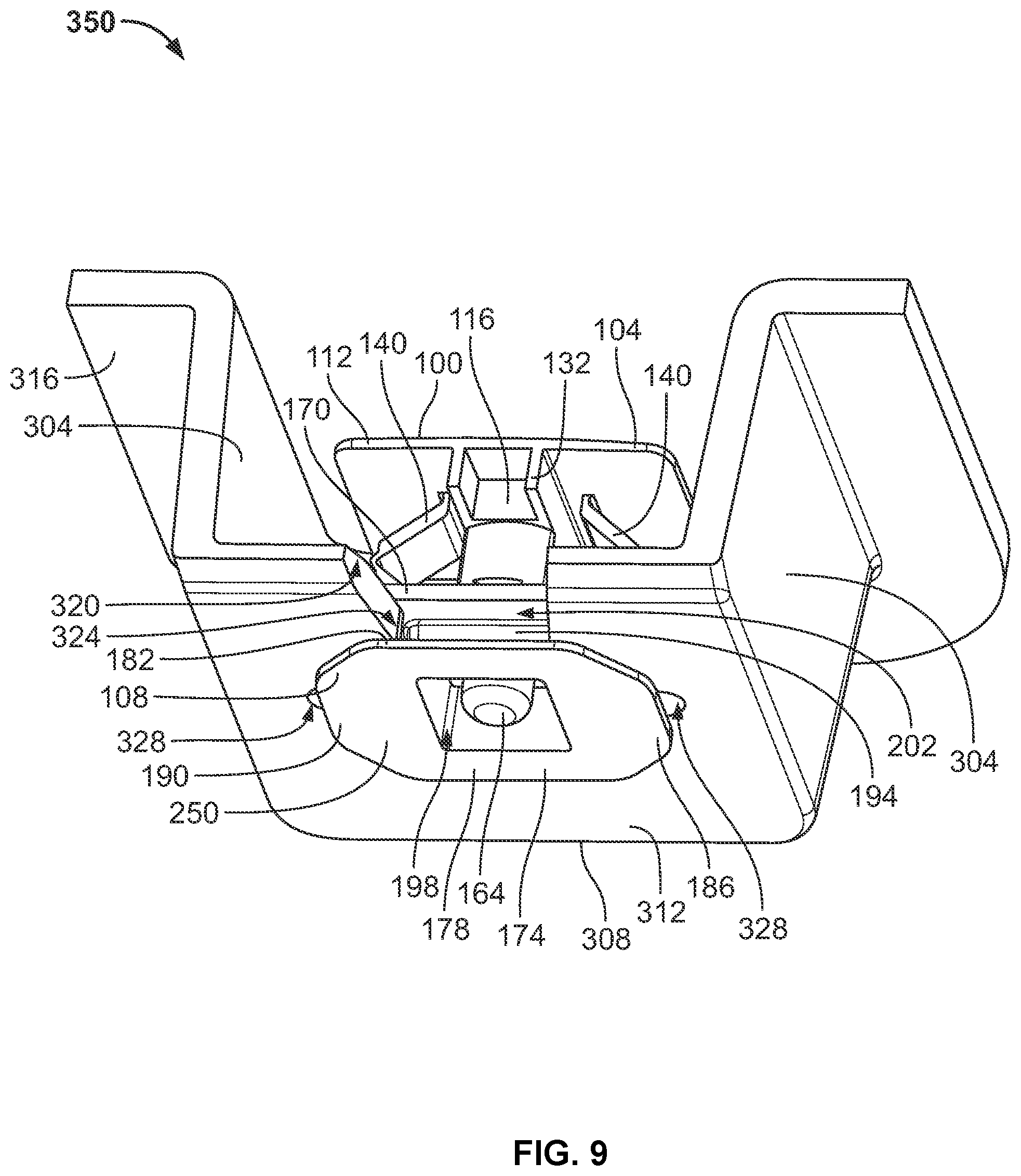 Patent US11815124 Figure 9 – Fastener assembly