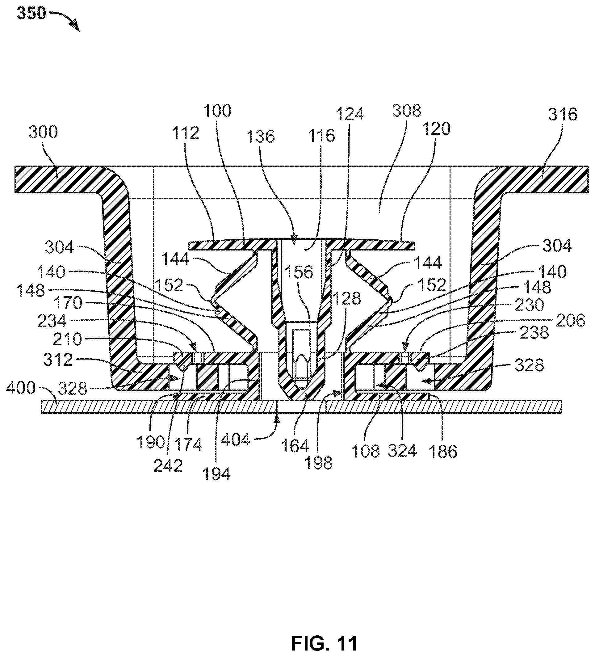 Patent US11815124 Figure 11 – Fastener assembly
