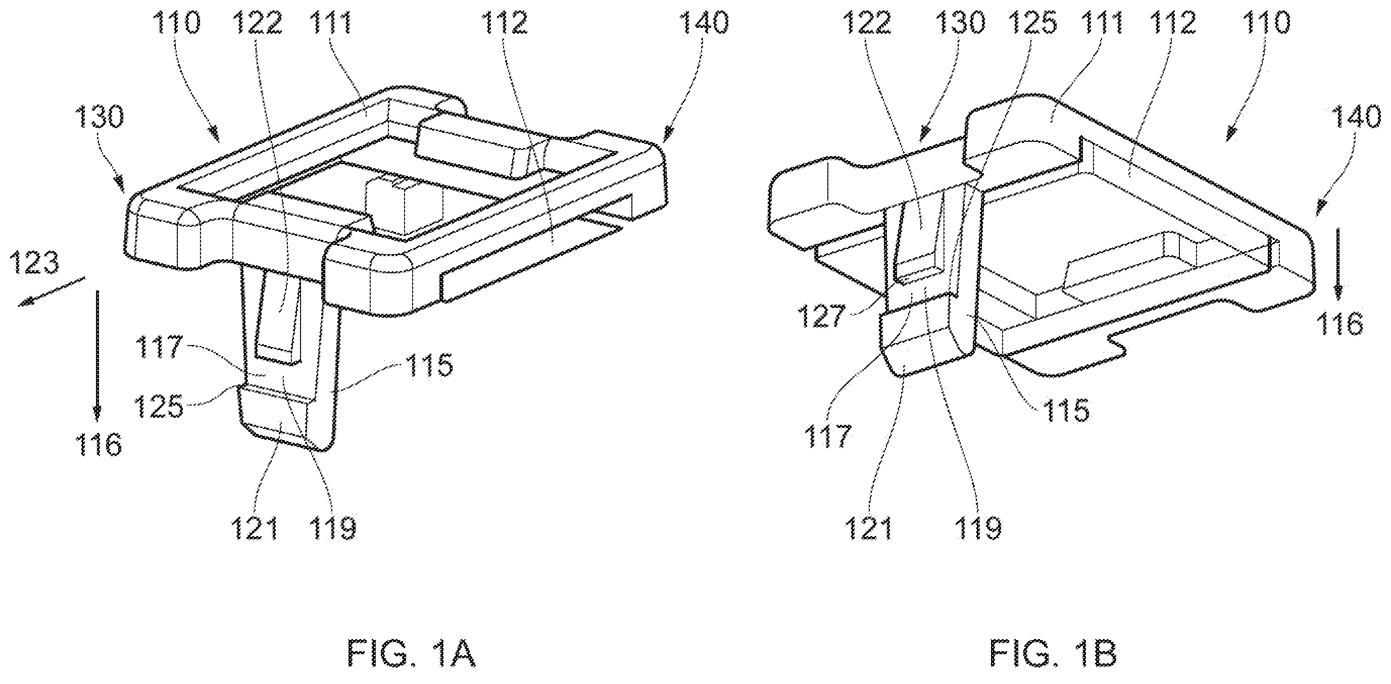 Patent US11815125 Figure 1 – Devices for retaining articles