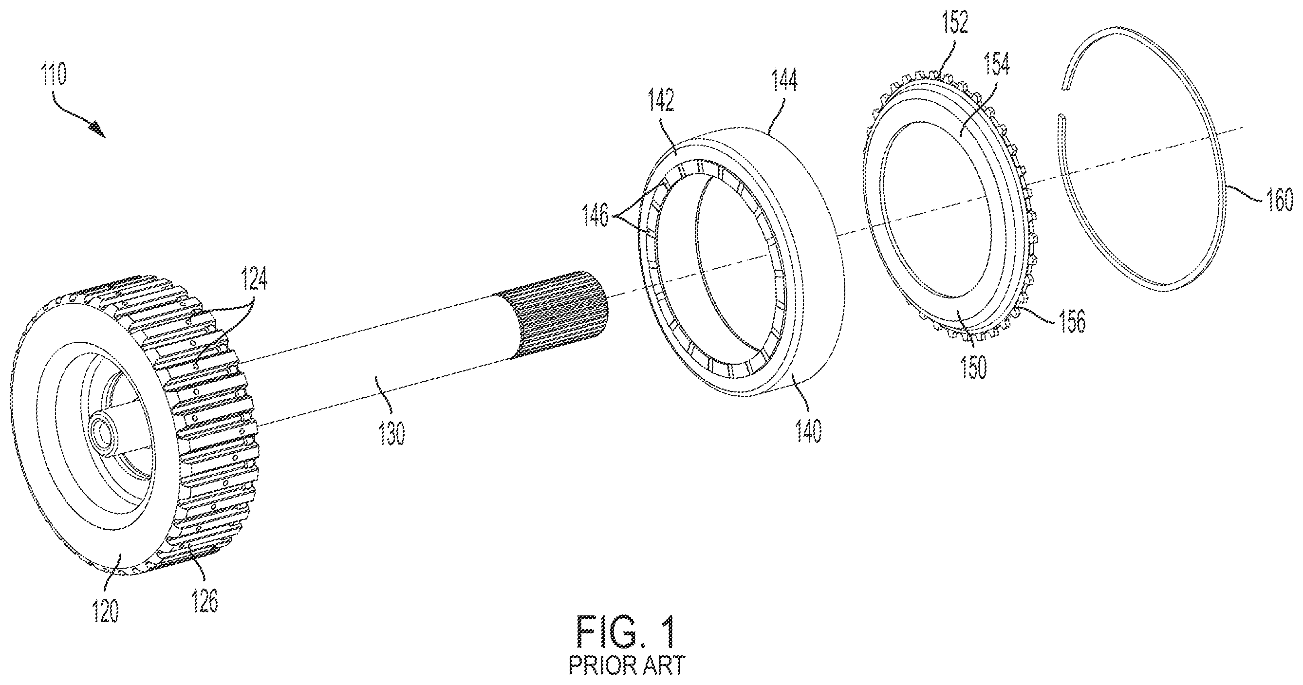 Patent US11815137 — Clutch hub assembly with improved oil flow — Figure 1