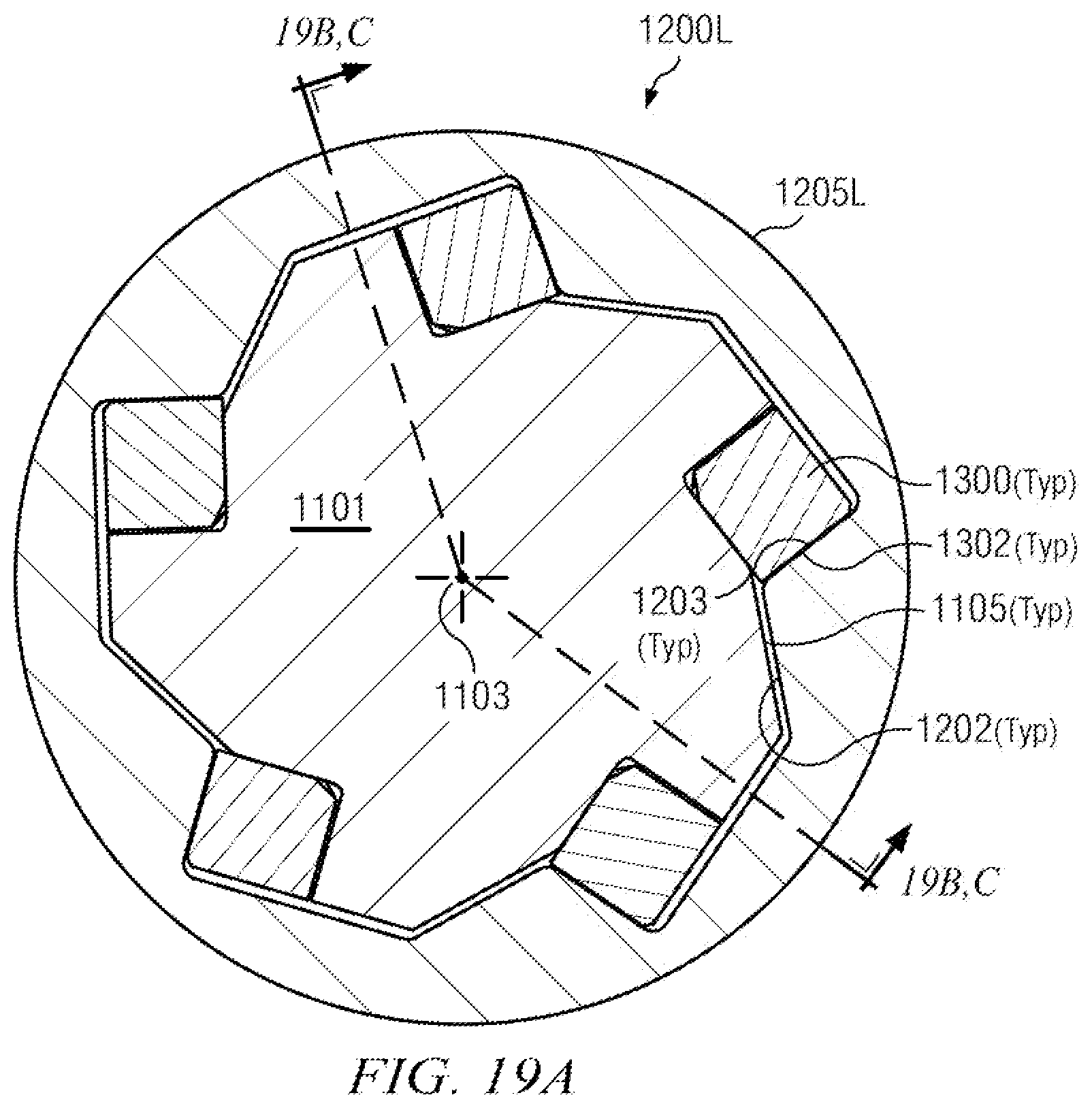 Patent US11815139 Figure 17 – PDM transmission with sliding contact between convex shaft pins and concave bearings surfaces