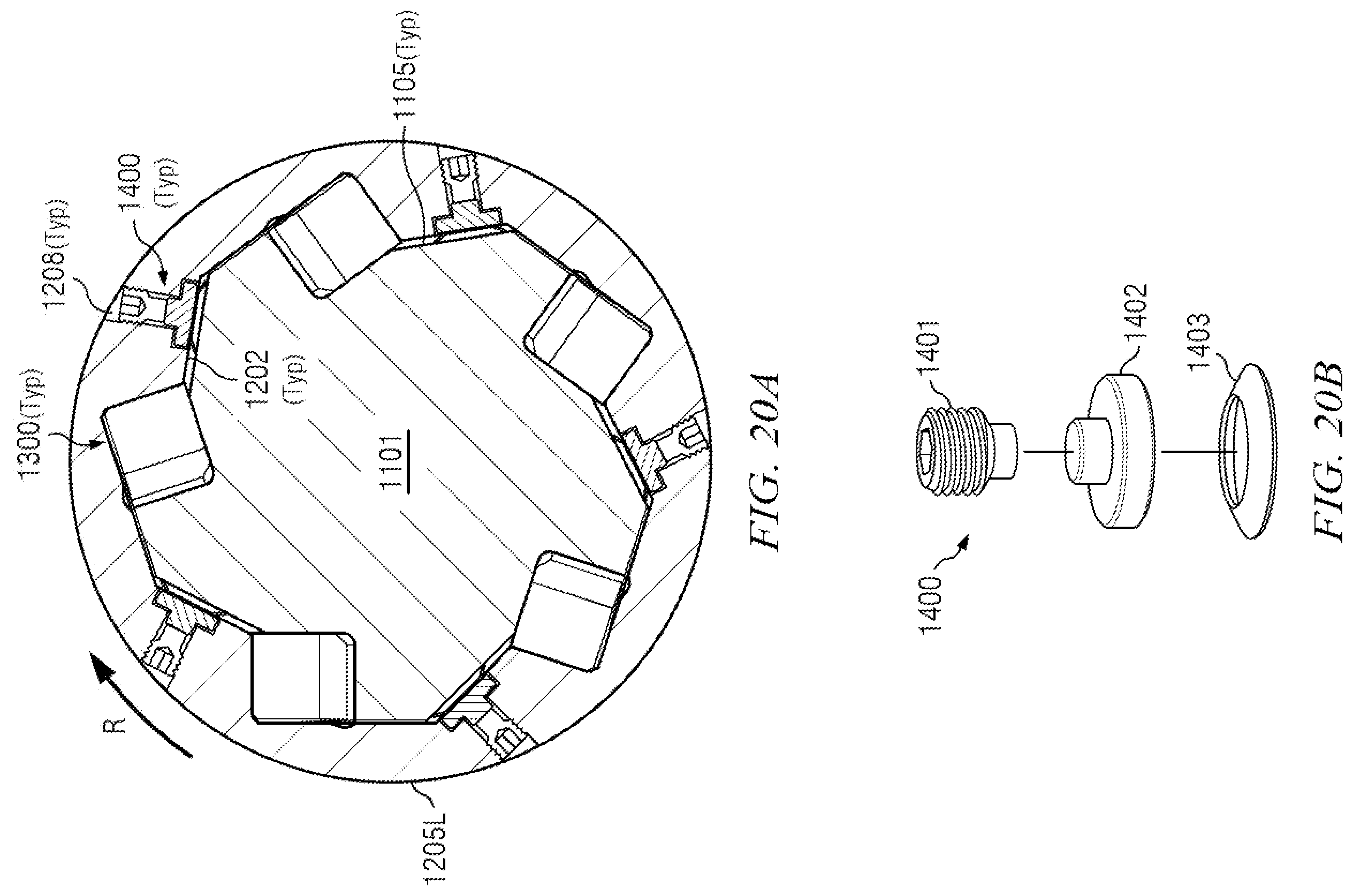 Patent US11815139 Figure 19 – PDM transmission with sliding contact between convex shaft pins and concave bearings surfaces