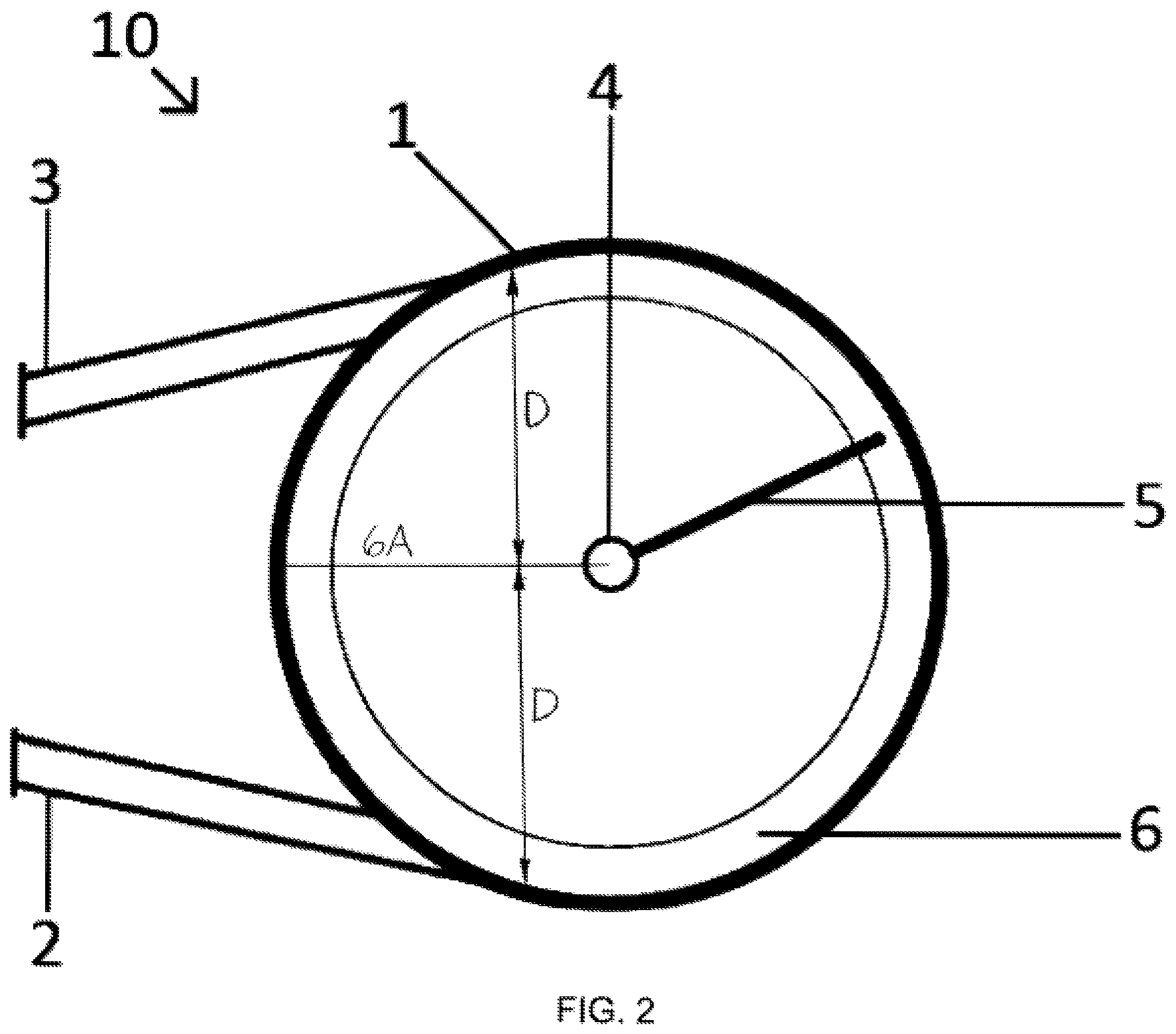 Patent US11815140 Figure 2 – Increasing mechanical advantage through the use of a rotating liquid