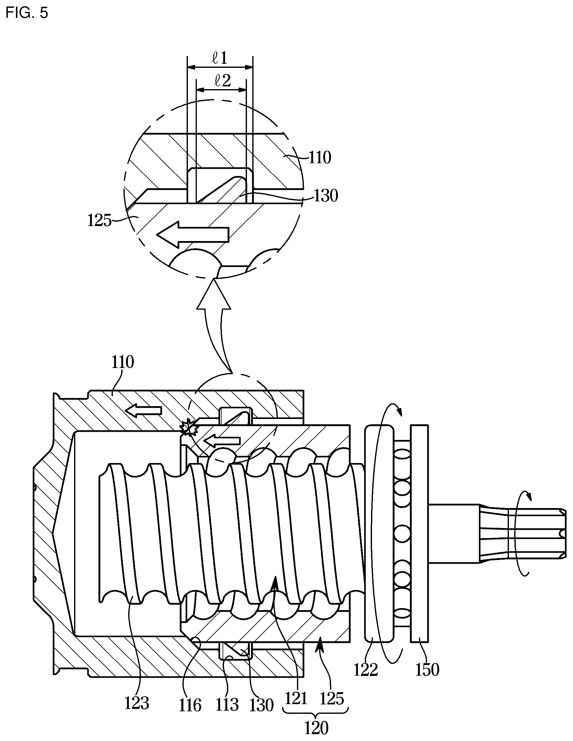 Patent US11815143 Figure 5 – Electromechanical brake