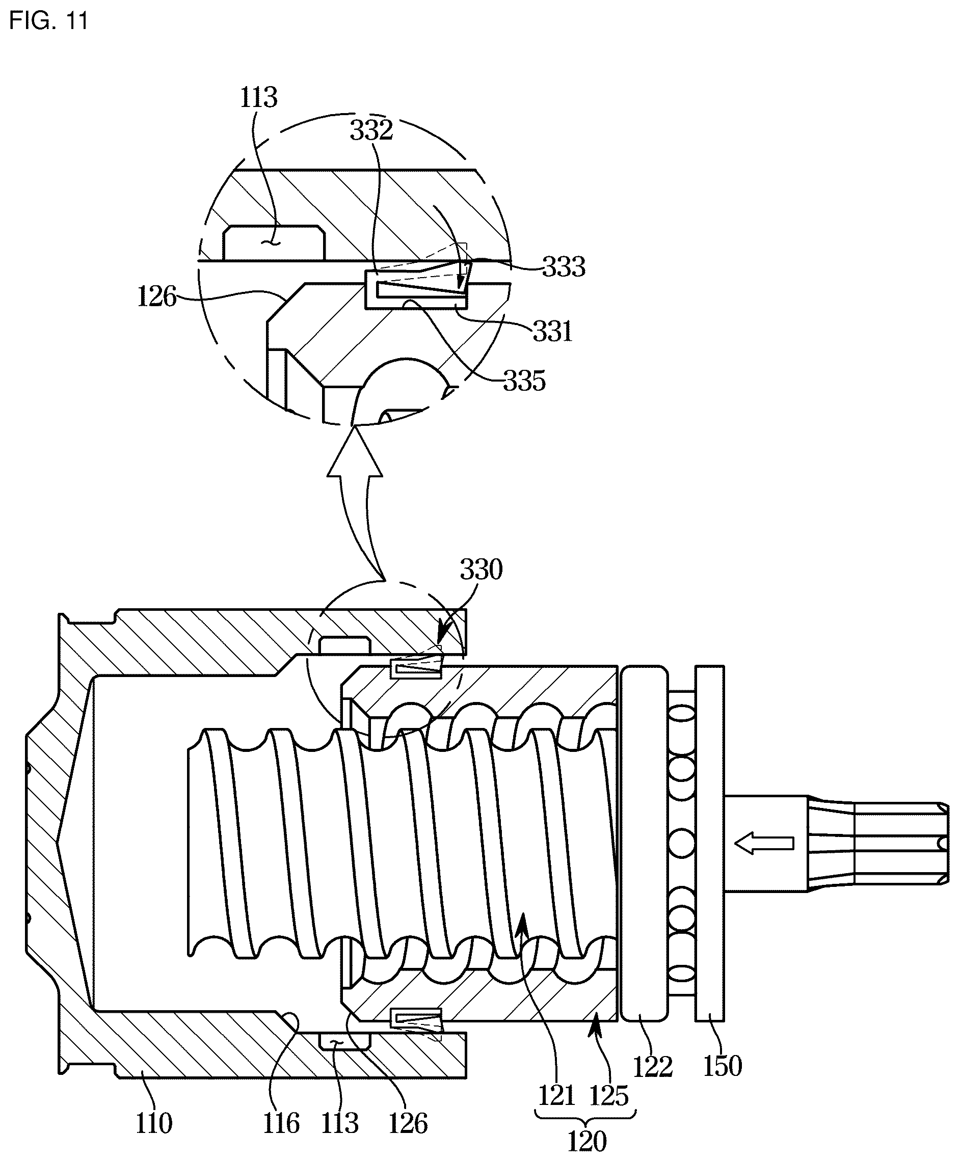 Patent US11815143 Figure 11 – Electromechanical brake
