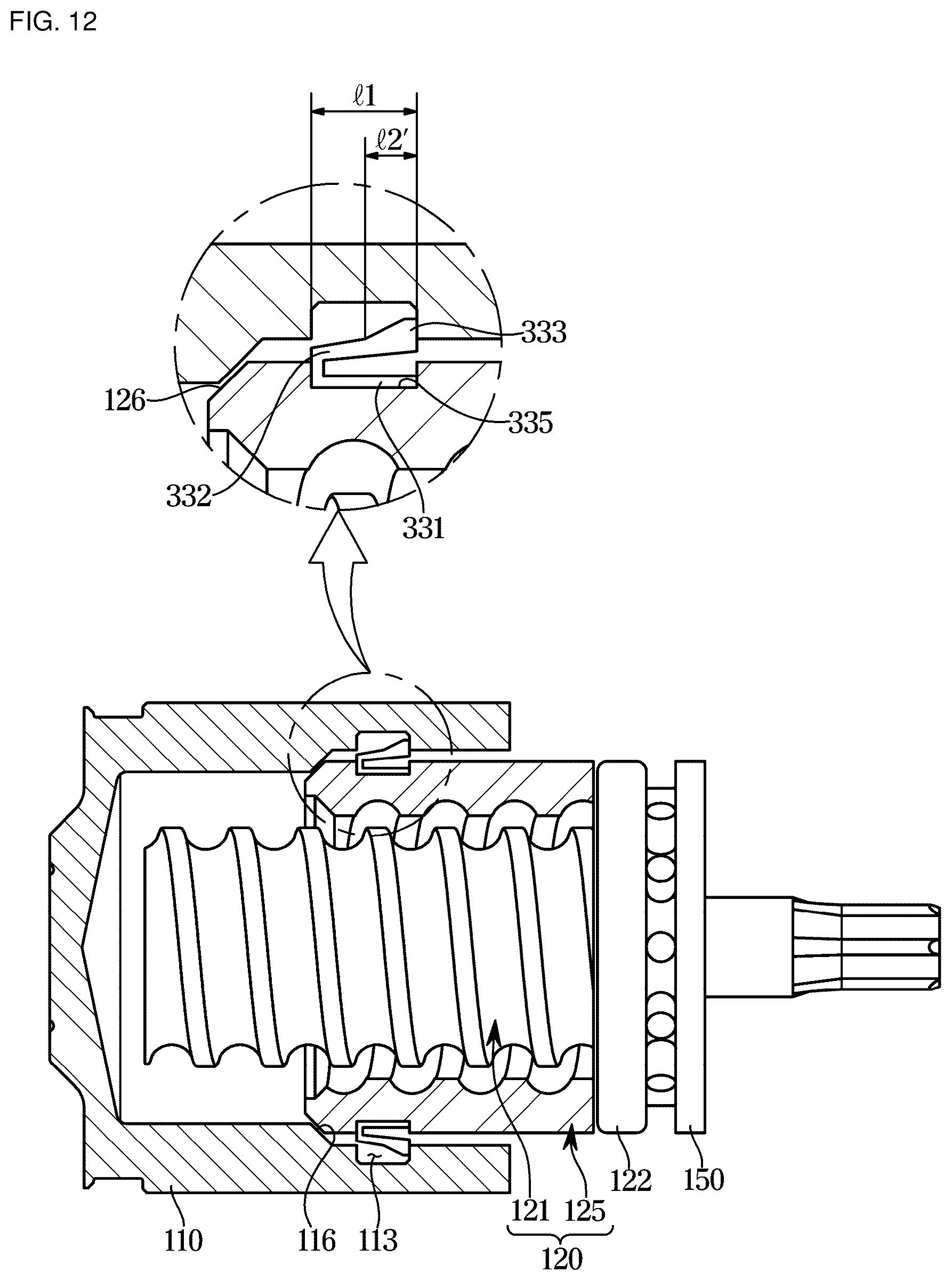 Patent US11815143 Figure 12 – Electromechanical brake