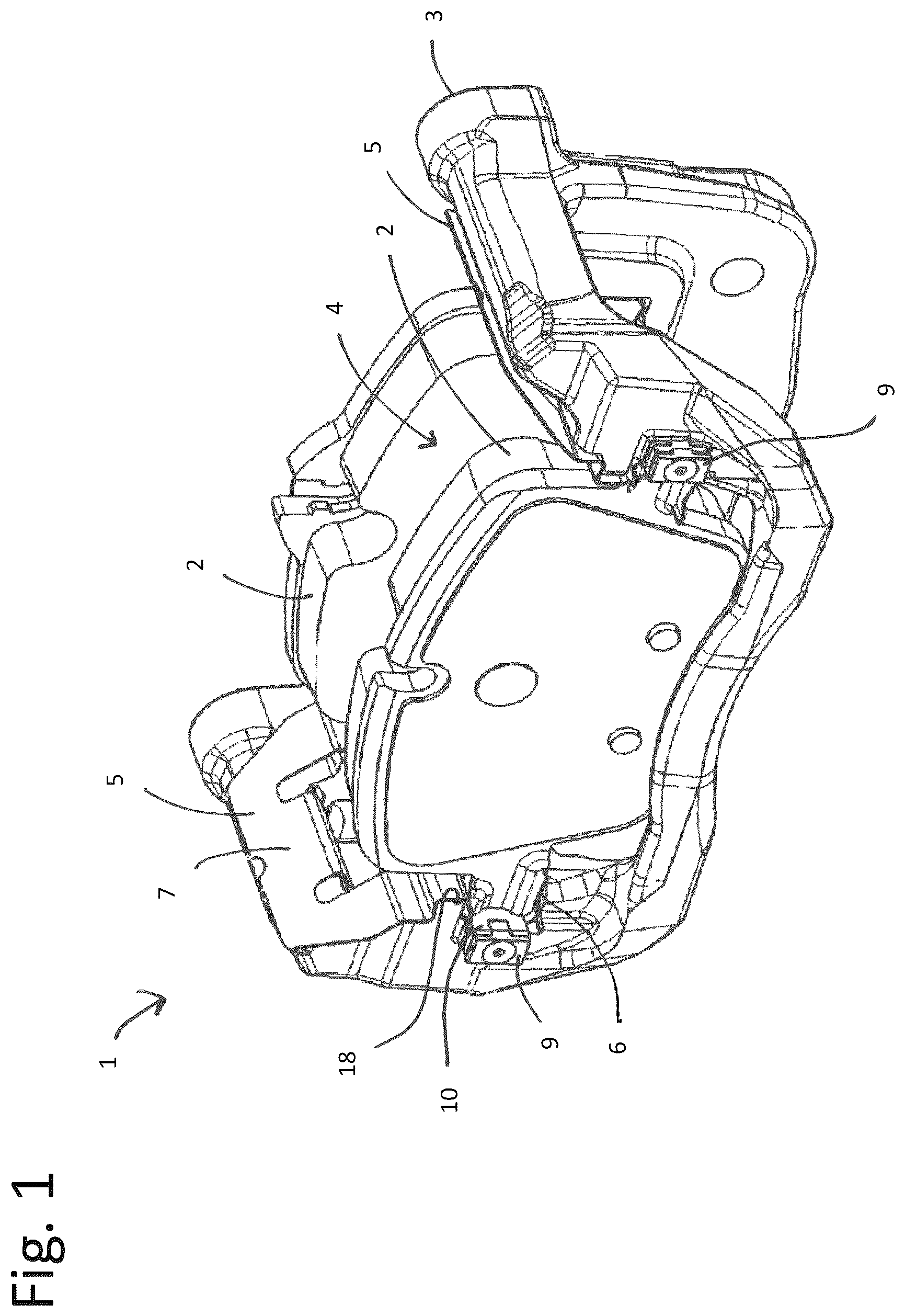Patent US11815144 Figure 1 – Retraction spring for retracting a brake pad