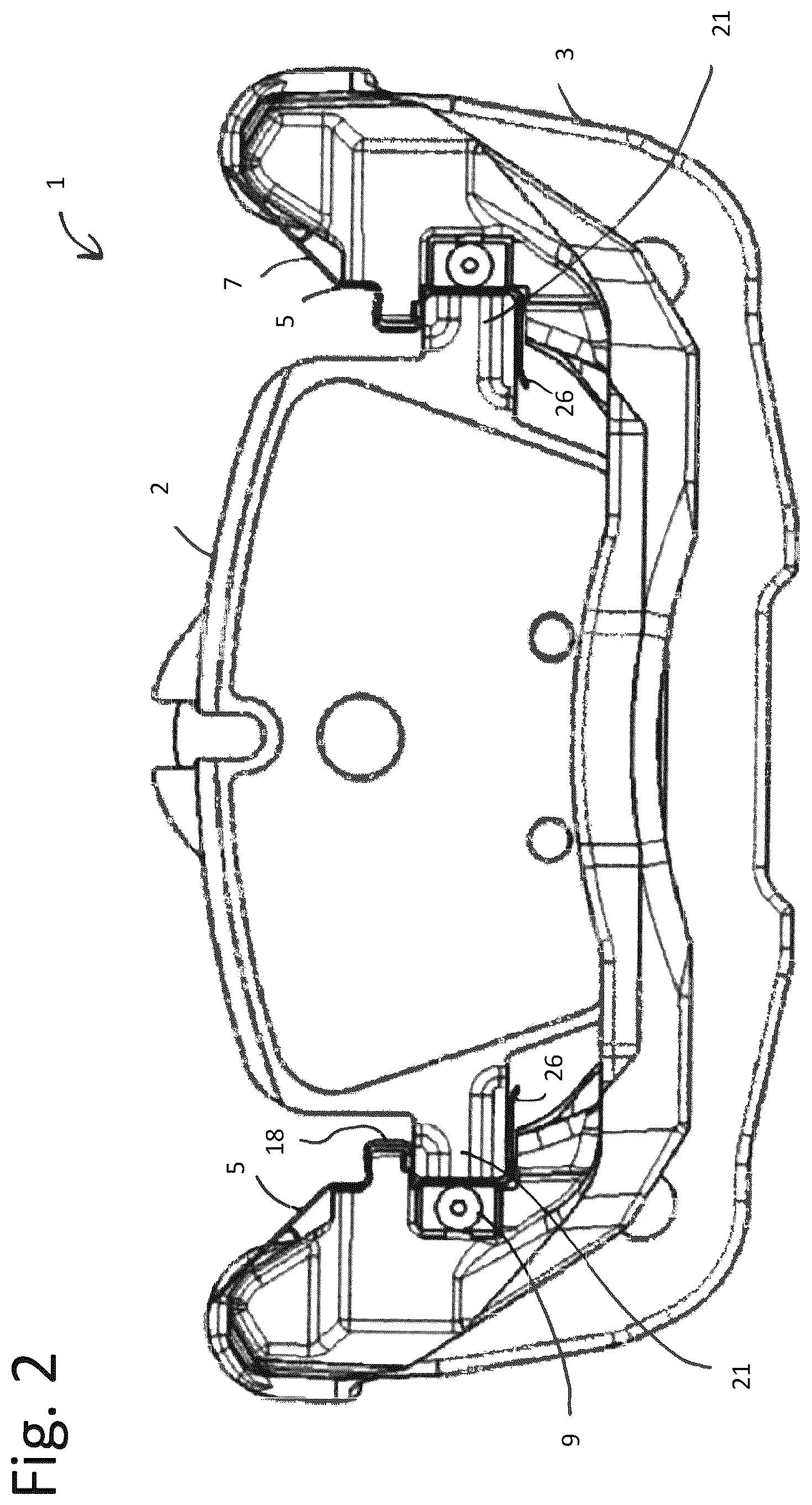 Patent US11815144 Figure 2 – Retraction spring for retracting a brake pad