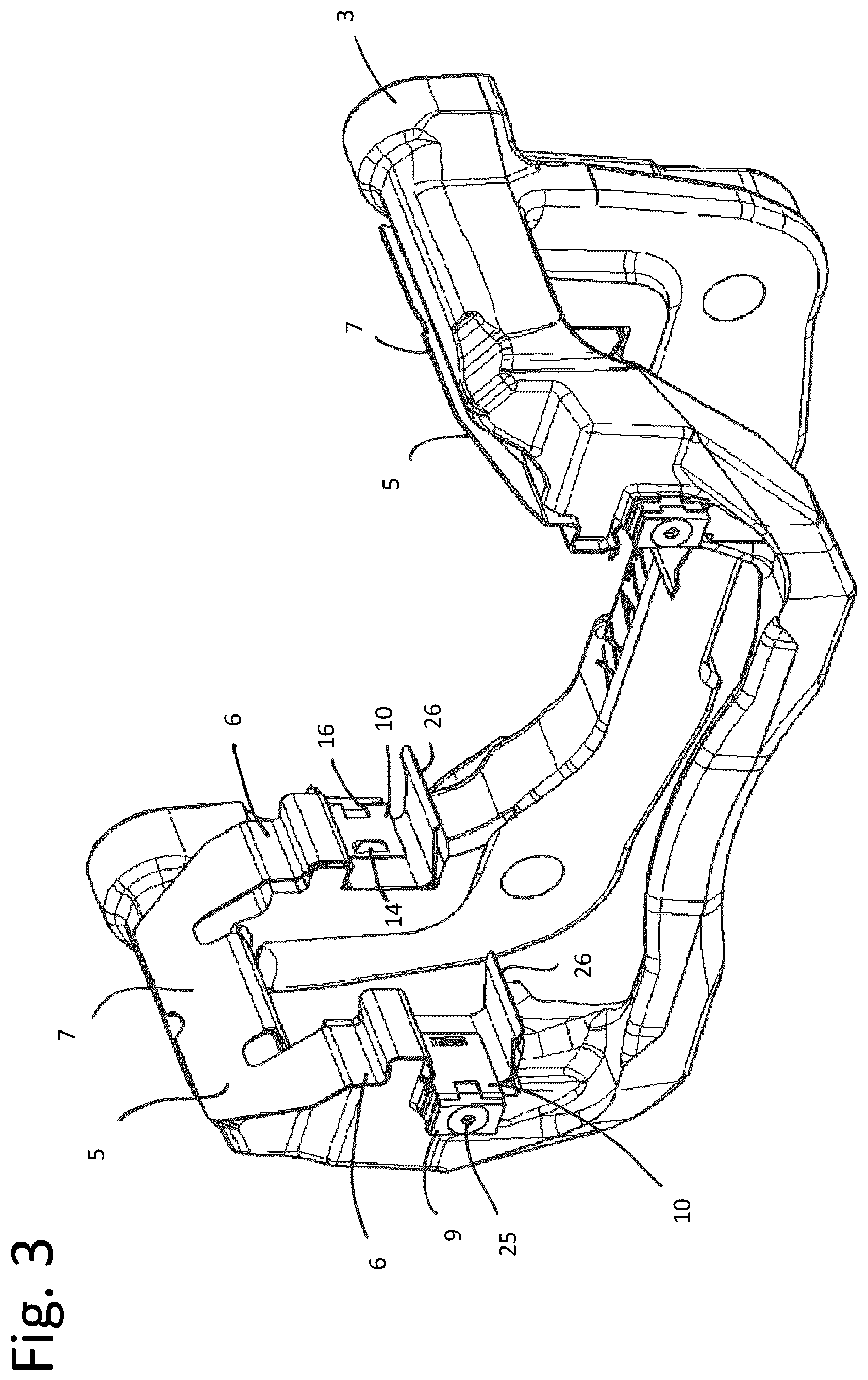 Patent US11815144 Figure 3 – Retraction spring for retracting a brake pad