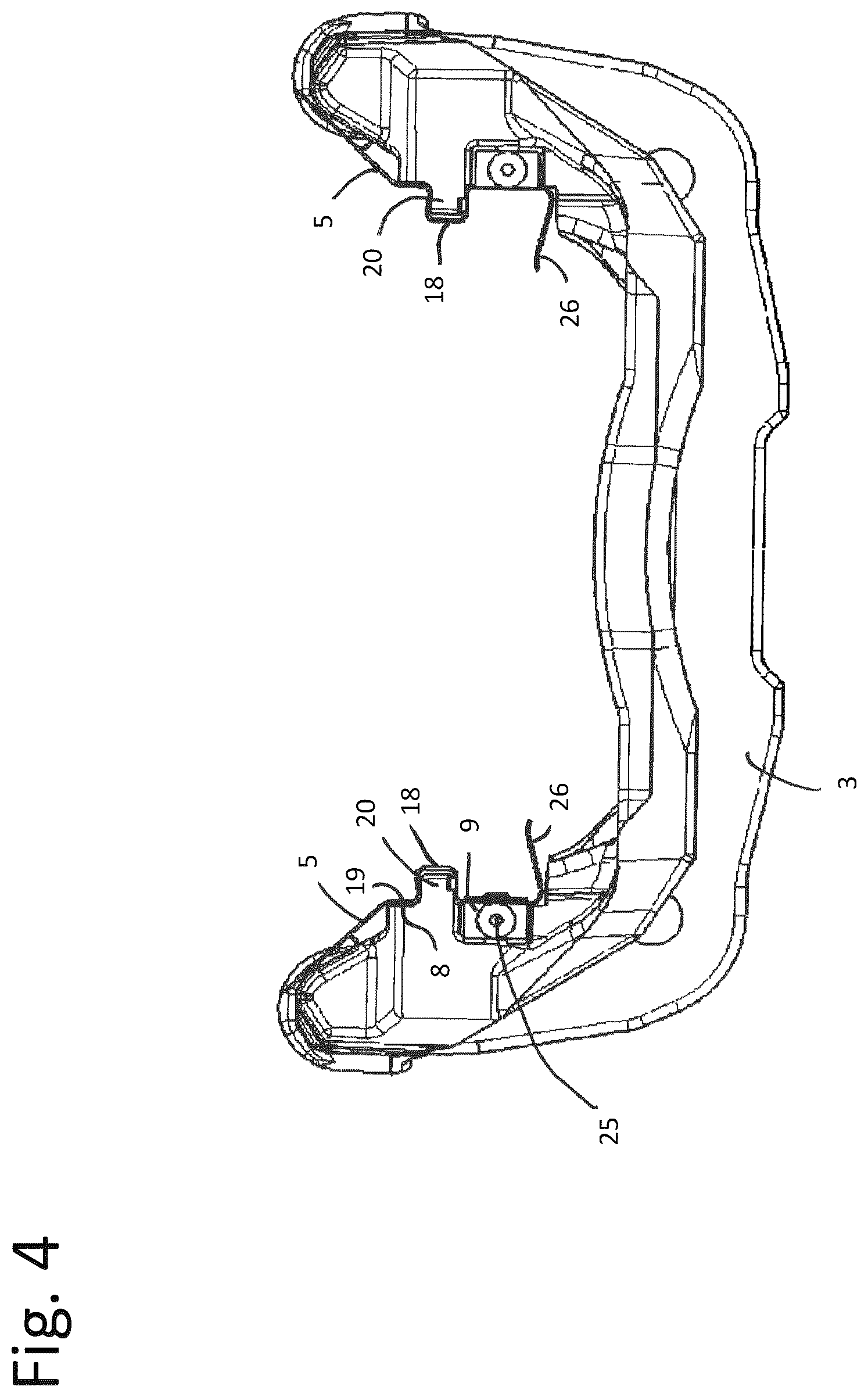 Patent US11815144 Figure 4 – Retraction spring for retracting a brake pad