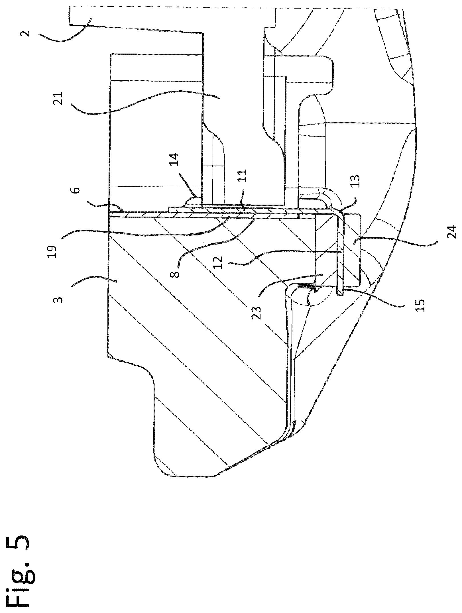 Patent US11815144 Figure 5 – Retraction spring for retracting a brake pad