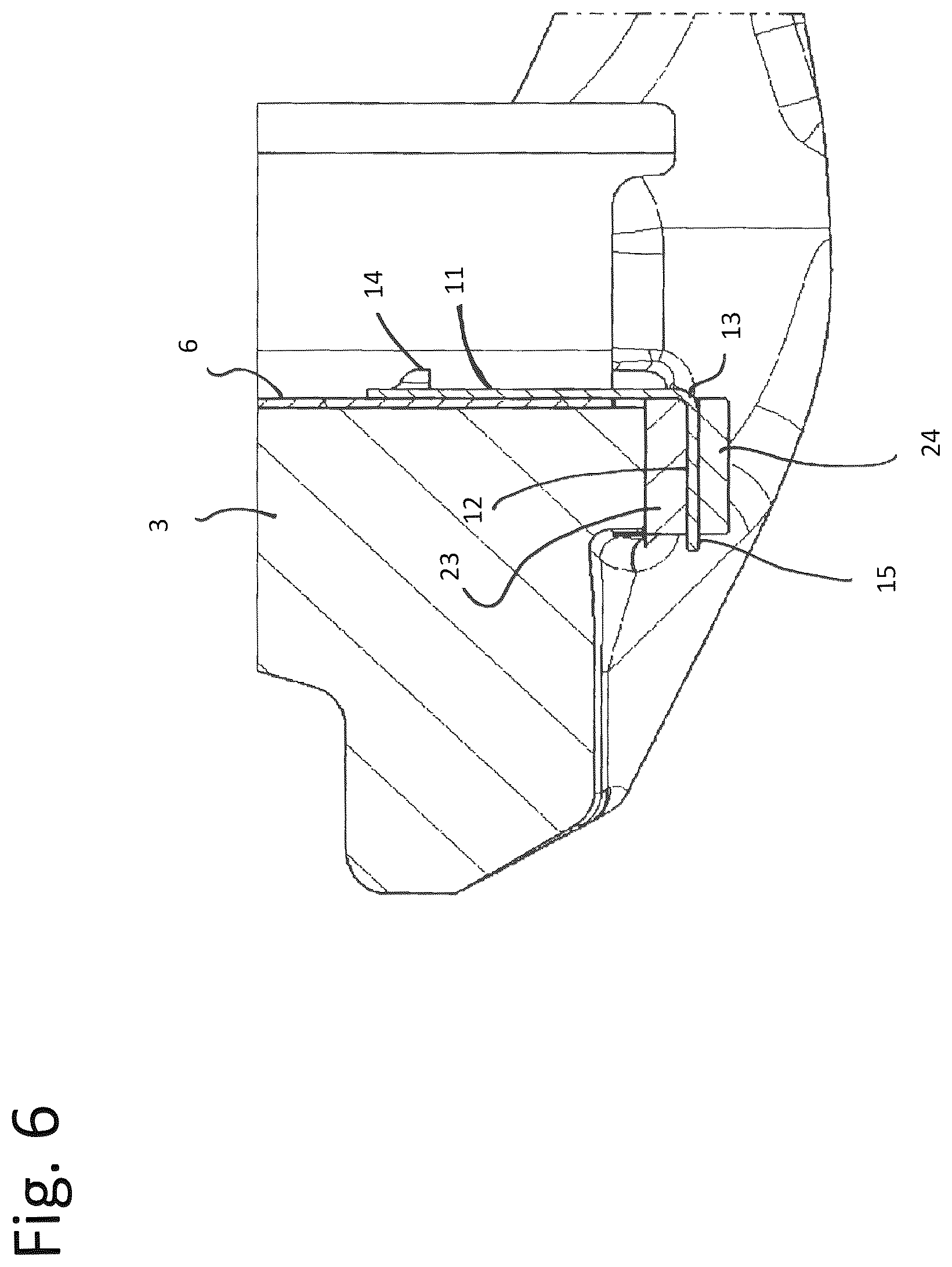 Patent US11815144 Figure 6 – Retraction spring for retracting a brake pad