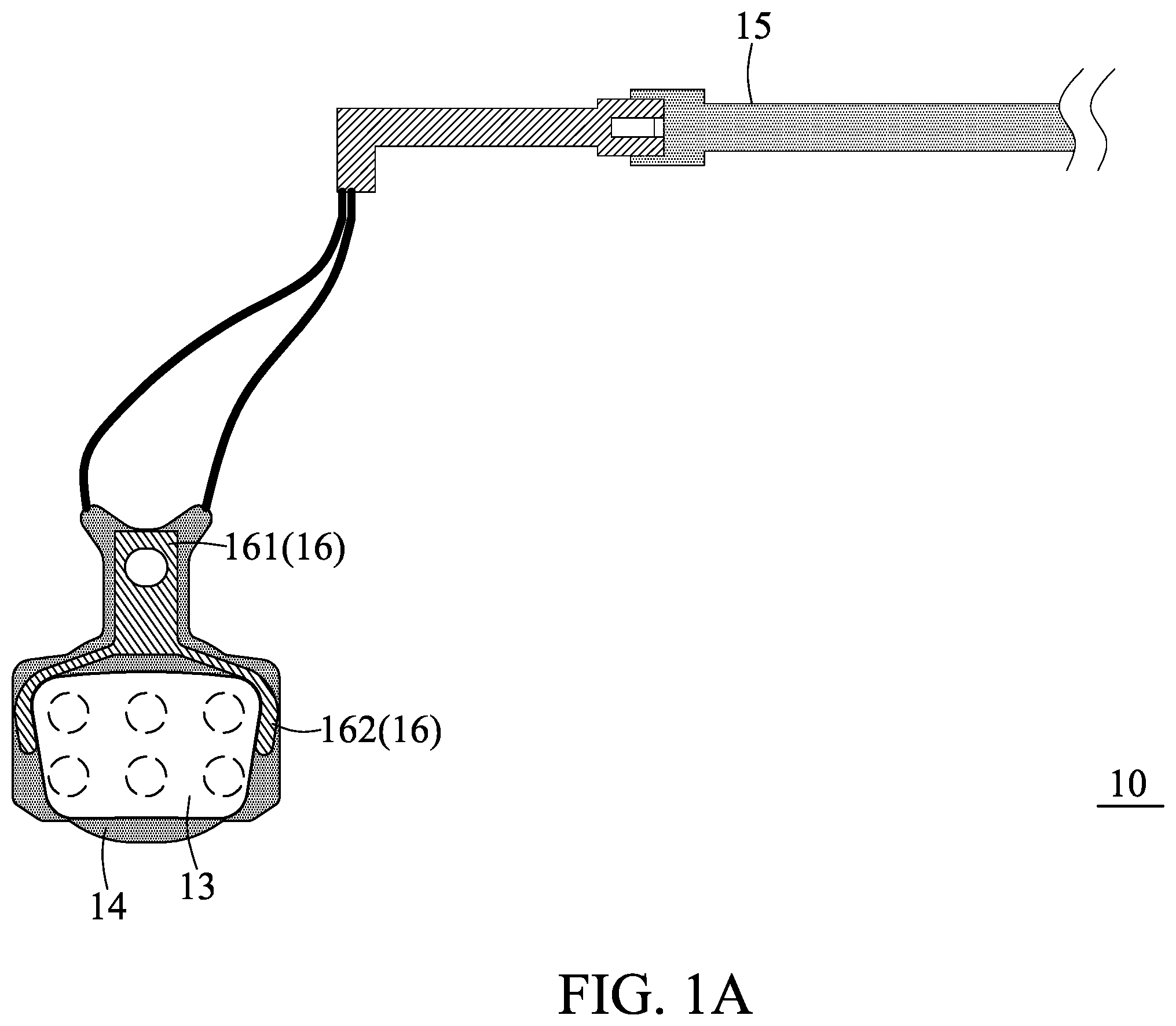 Patent US11815146 Figure 1 – Brake pad assembly