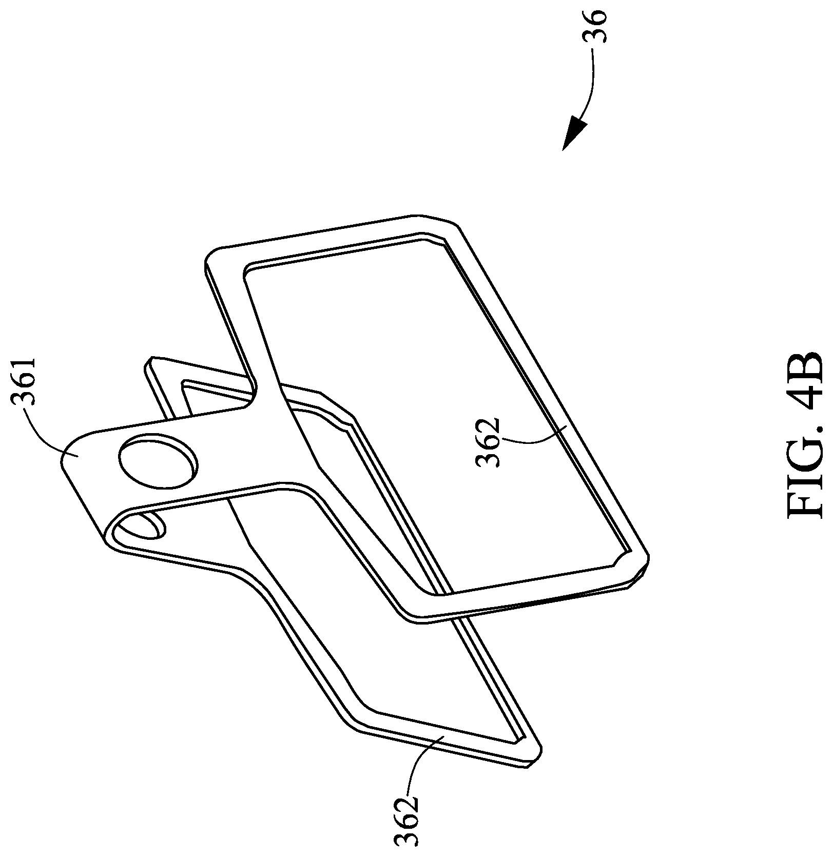 Patent US11815146 Figure 8 – Brake pad assembly