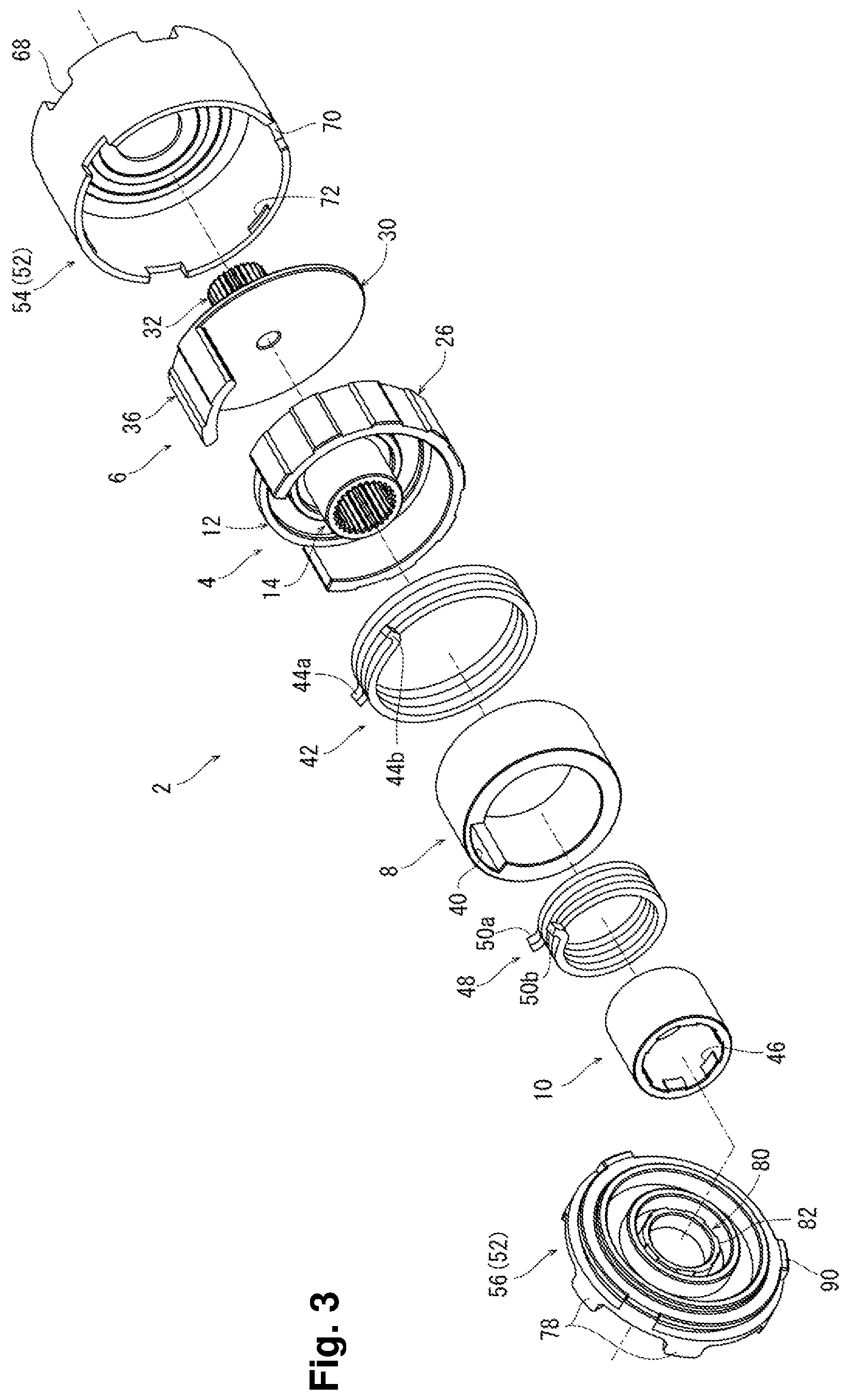 Patent US11815147 Figure 3 – Bidirectional torque limiter
